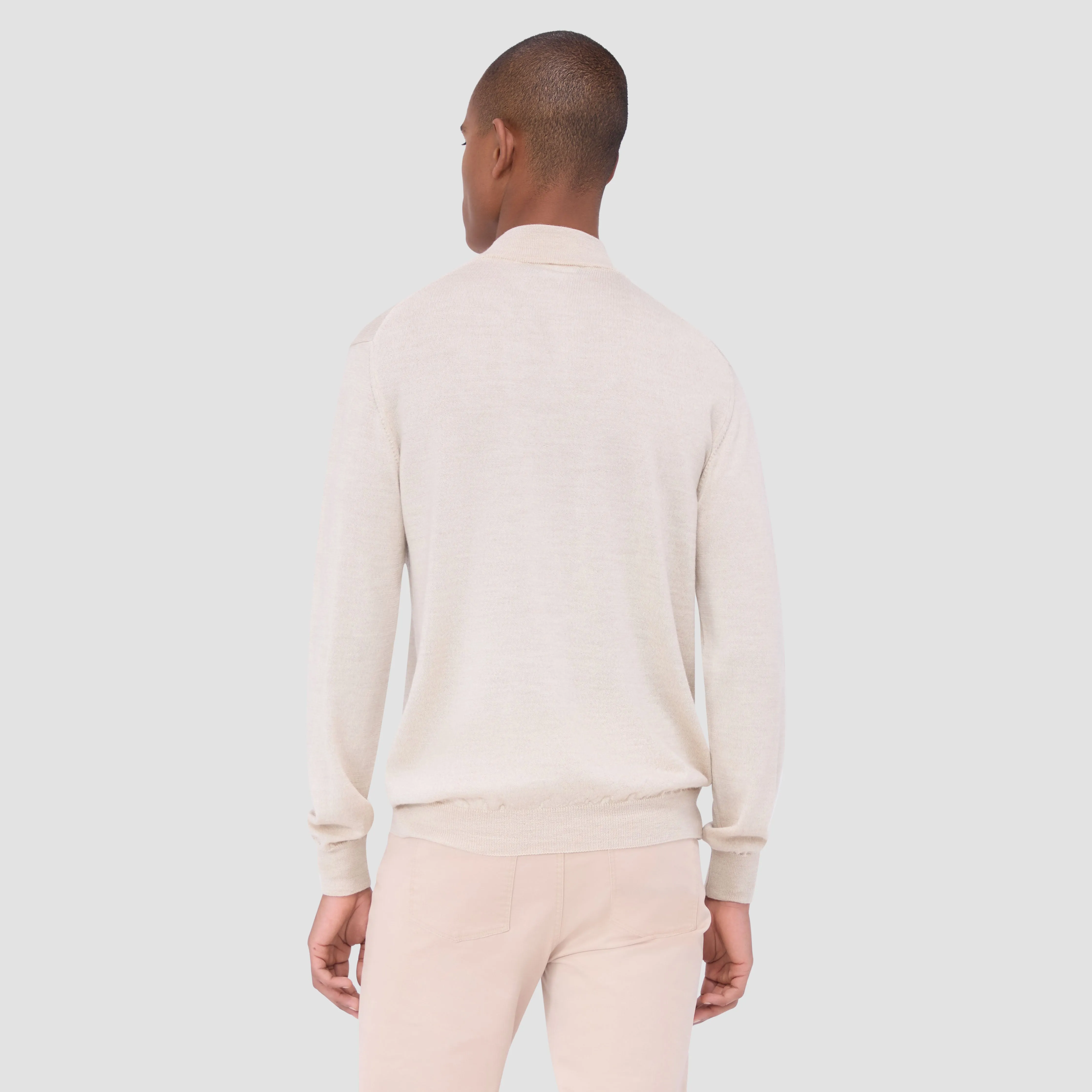 Spencer Quarter-Zip Super Merino Sweater sold by Bugatchi product image thumbnail 4