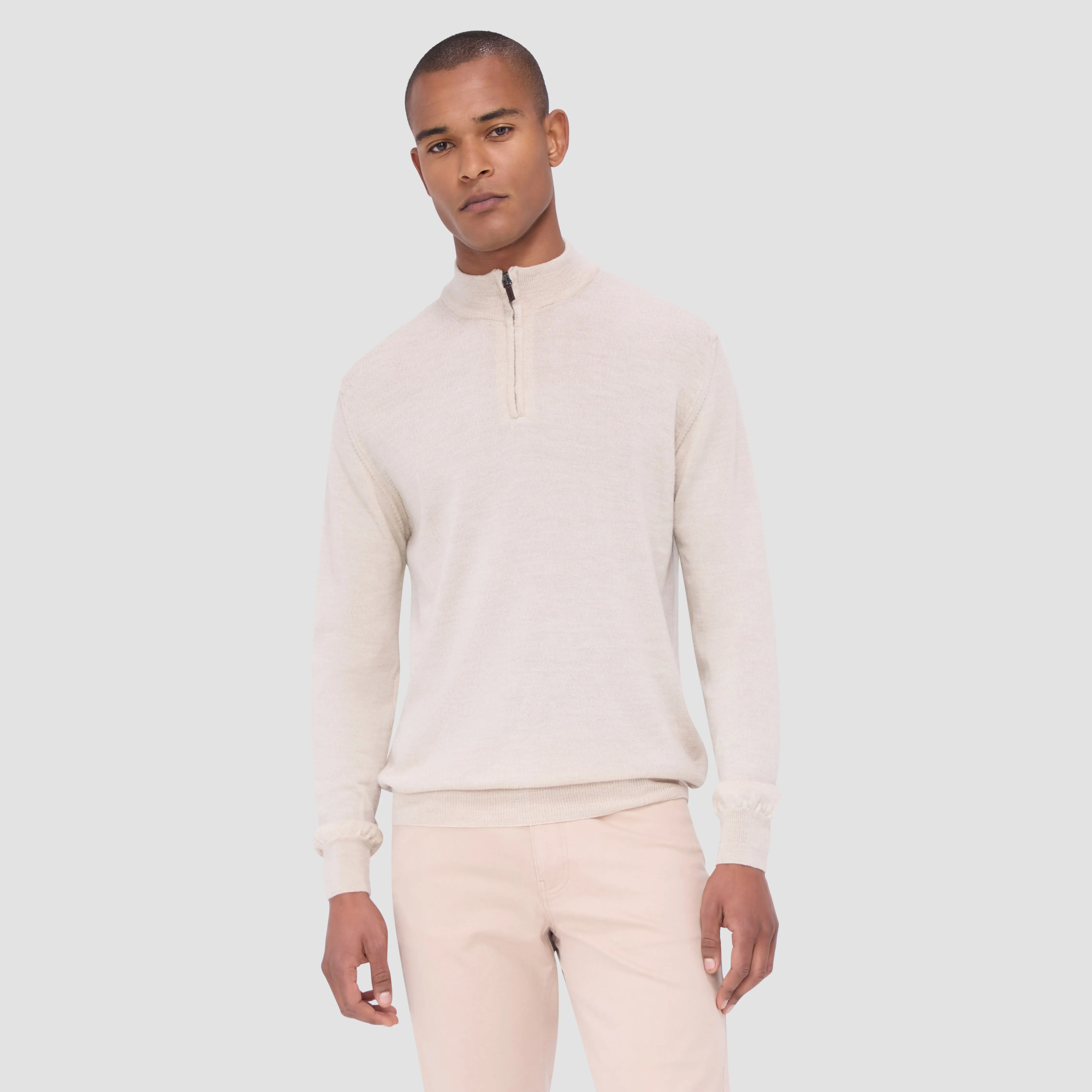Spencer Quarter-Zip Super Merino Sweater sold by Bugatchi product image thumbnail 2