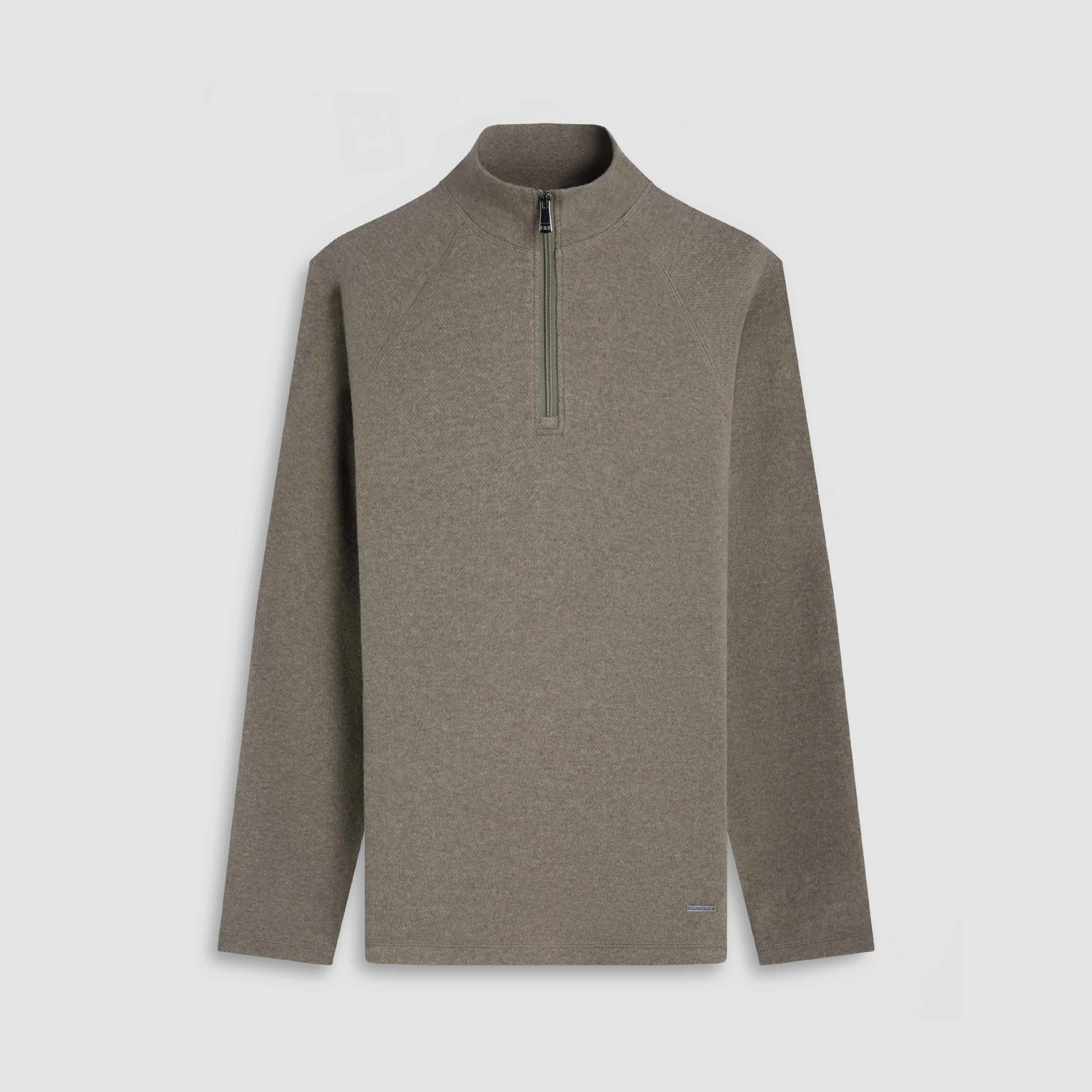 Diagonal Stripe Performance Quarter Zip sold by Bugatchi