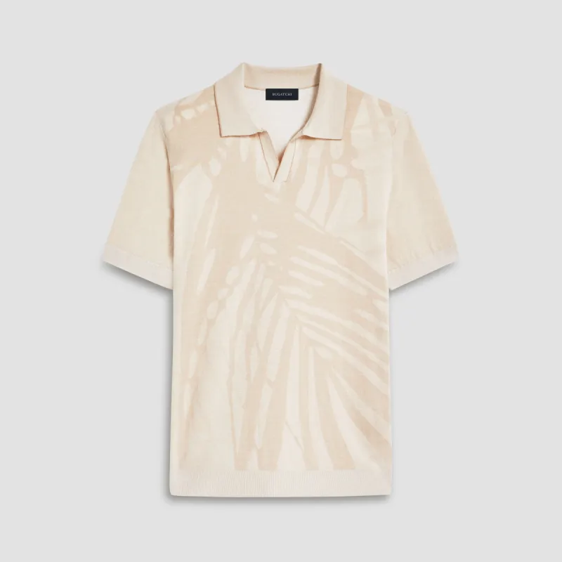 Abstract Print Short Sleeve Johnny Sweater sold by Bugatchi