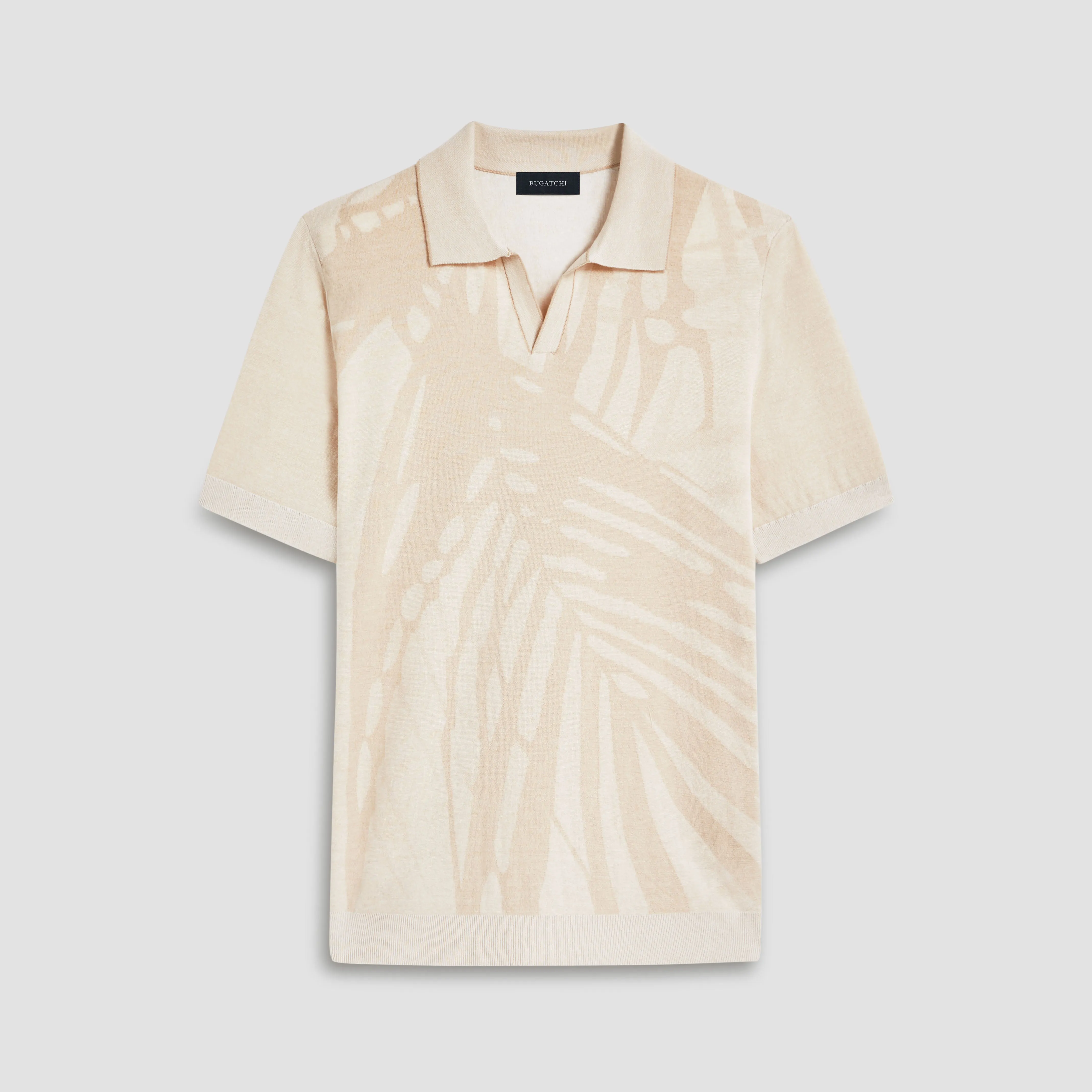 Abstract Print Short Sleeve Johnny Sweater sold by Bugatchi