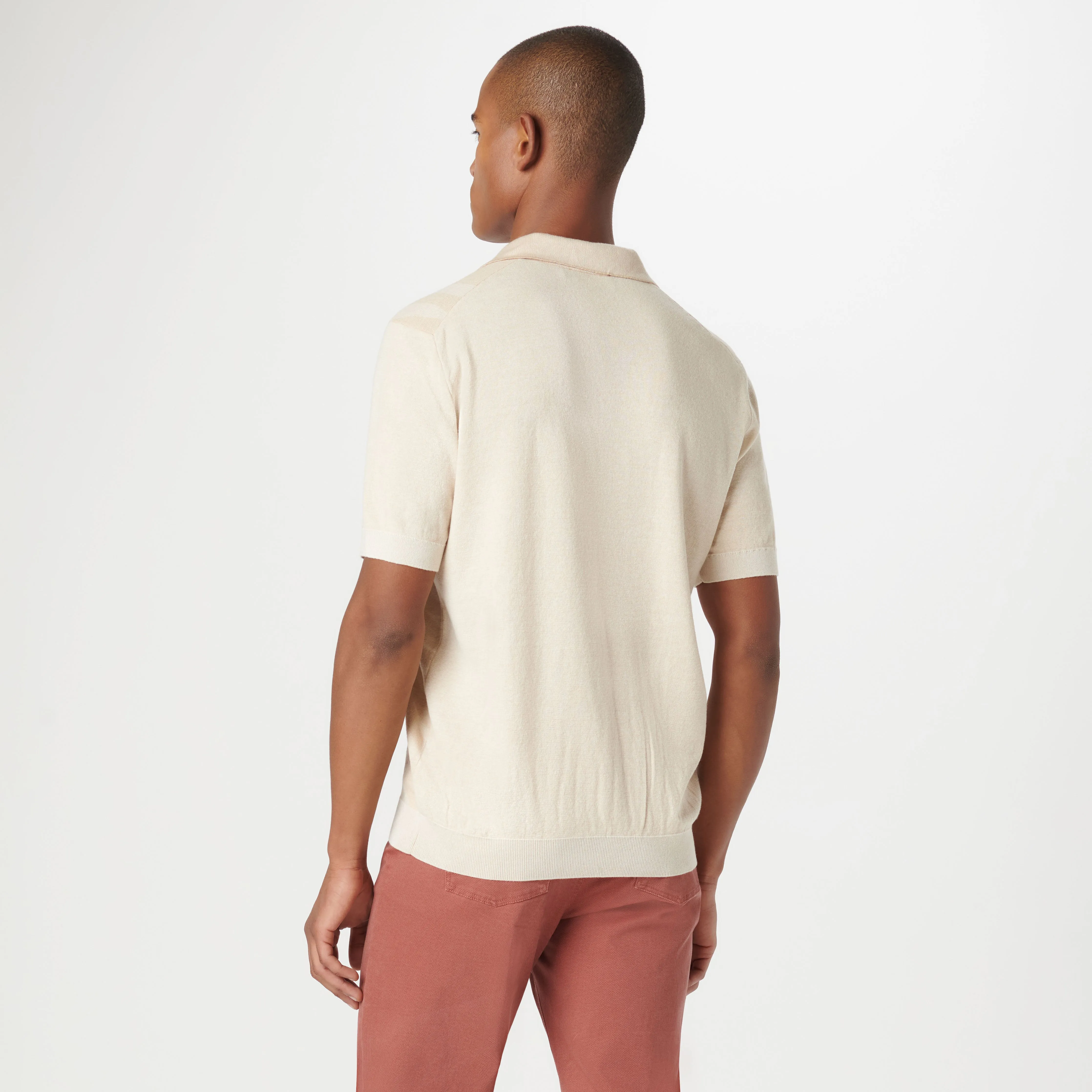 Abstract Print Short Sleeve Johnny Sweater sold by Bugatchi product image thumbnail 4