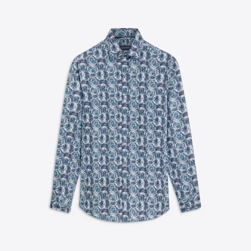 JULIAN Abstract Print Shirt sold by Bugatchi