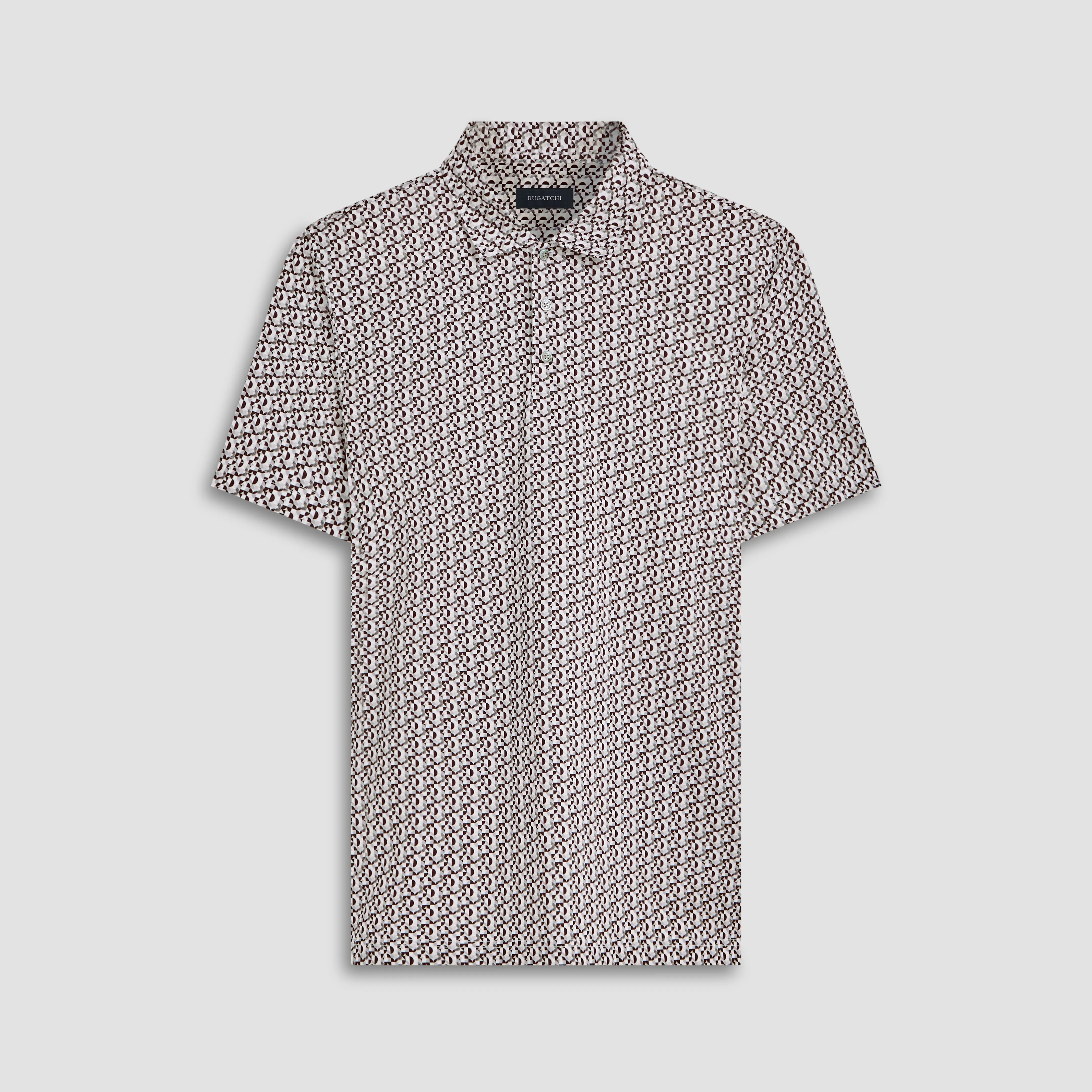 Victor Geometric OoohCotton Polo sold by Bugatchi