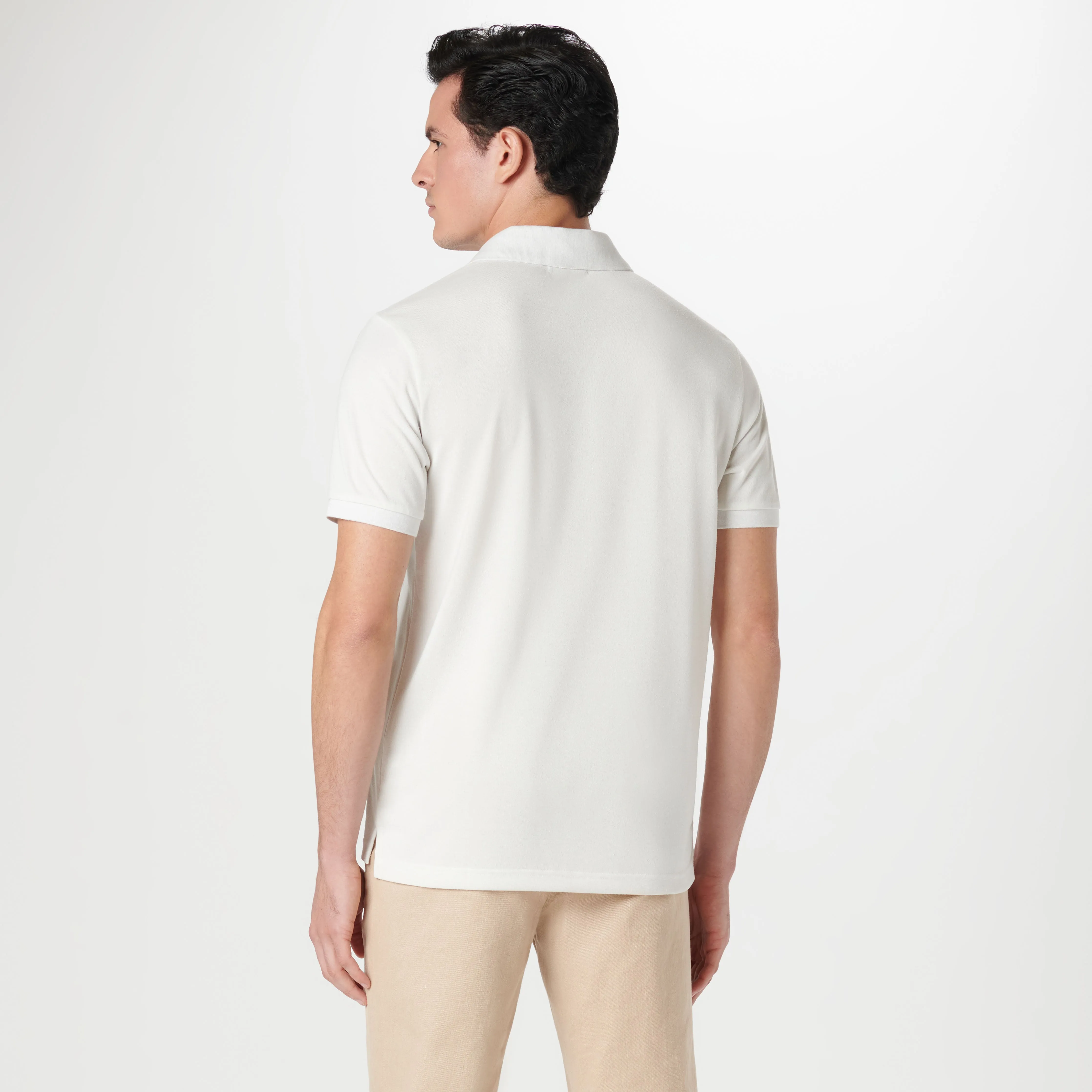 Marled Johnny Collar Polo sold by Bugatchi product image thumbnail 4