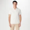 Marled Johnny Collar Polo sold by Bugatchi