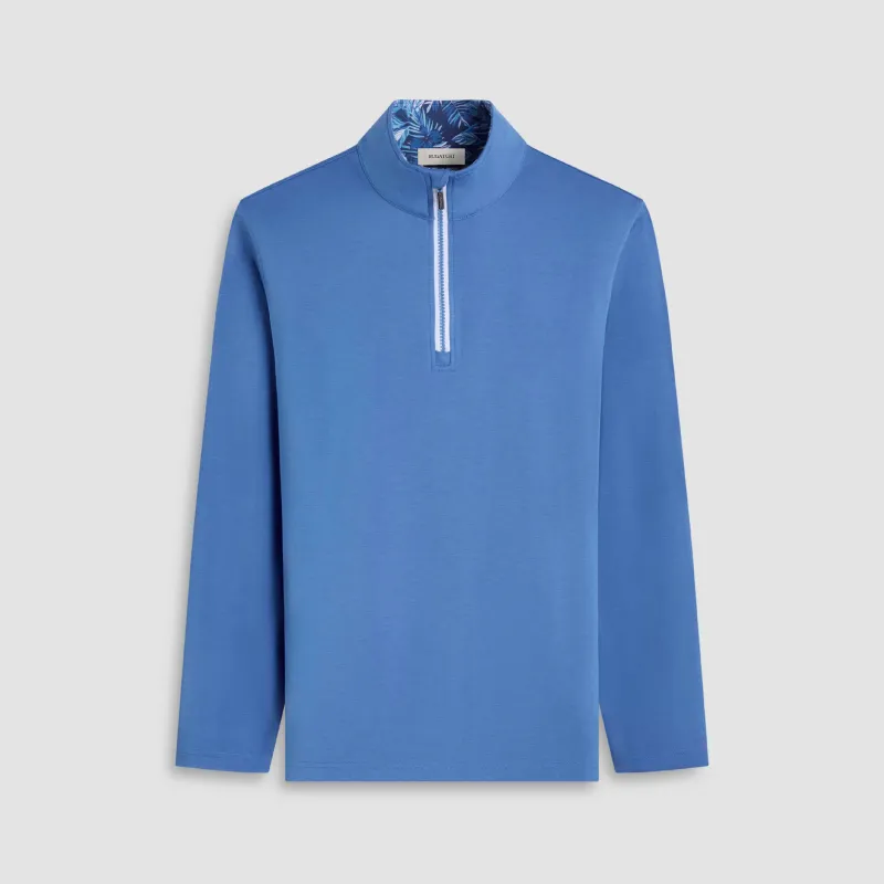 Solid Performance Quarter Zip Pullover sold by Bugatchi