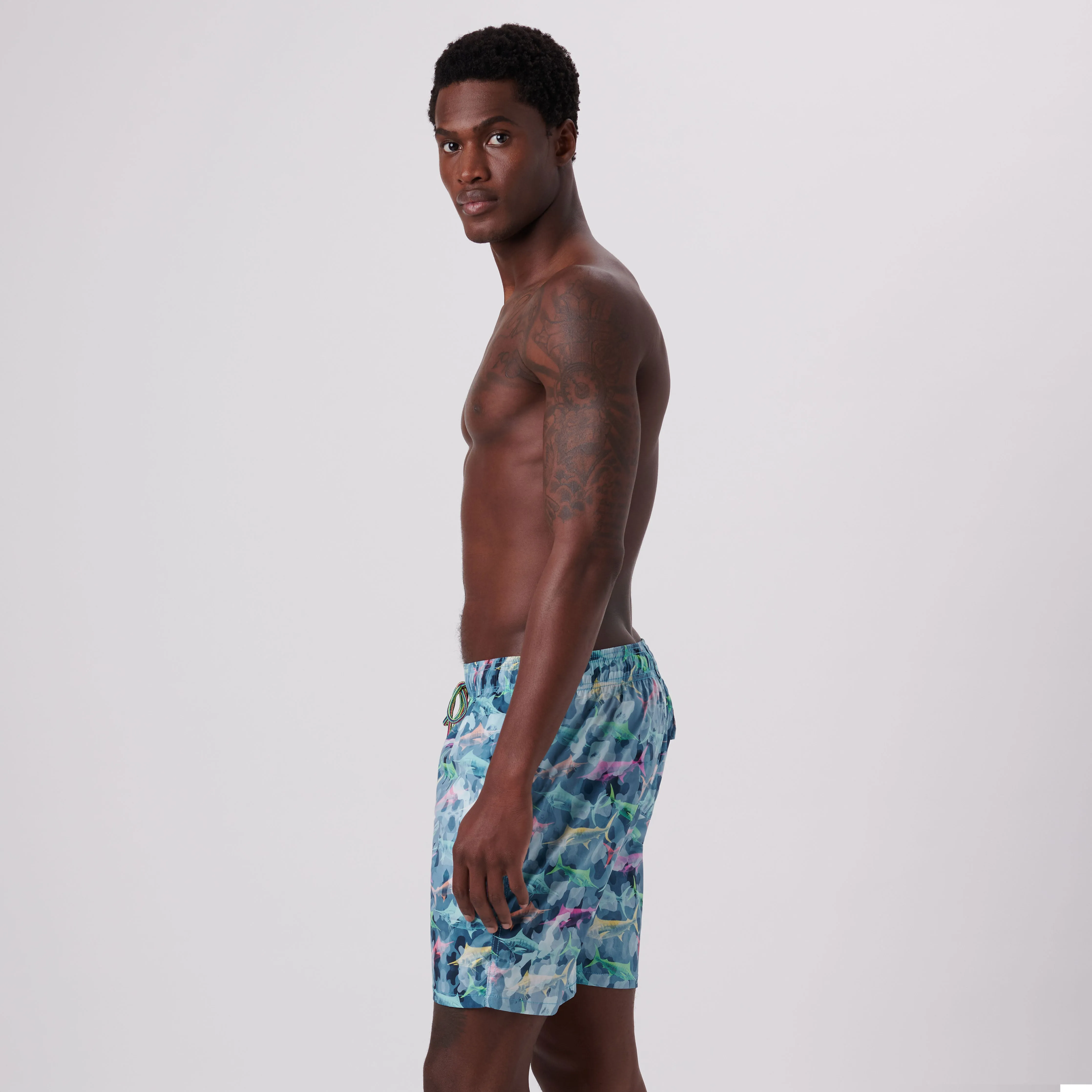 Cosmo Fish Swim Trunks sold by Bugatchi product image thumbnail 4