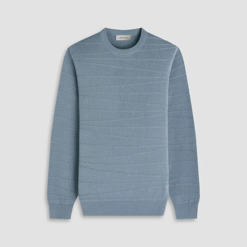 Chain-Link Crewneck Sweater sold by Bugatchi