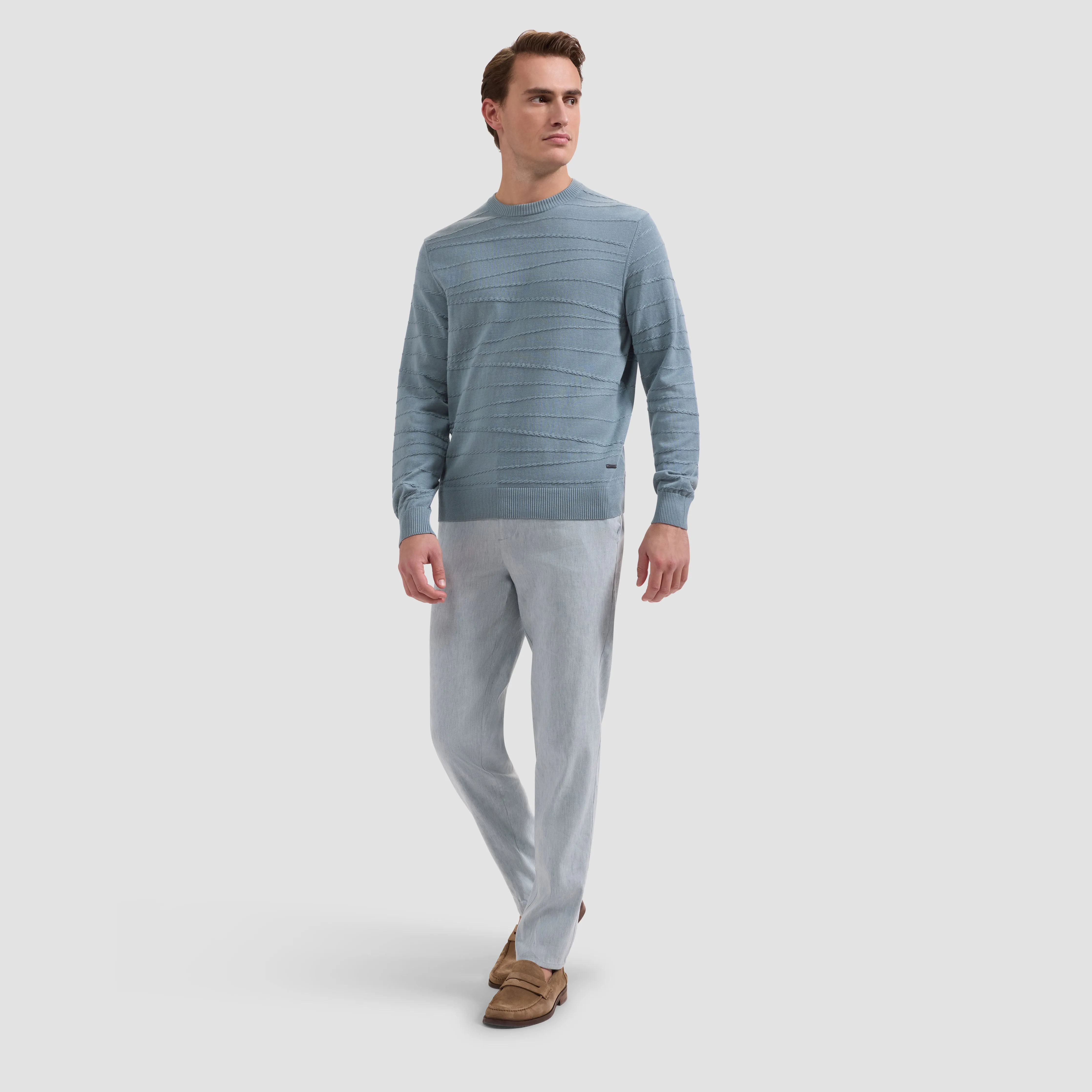 Chain-Link Crewneck Sweater sold by Bugatchi product image thumbnail 4