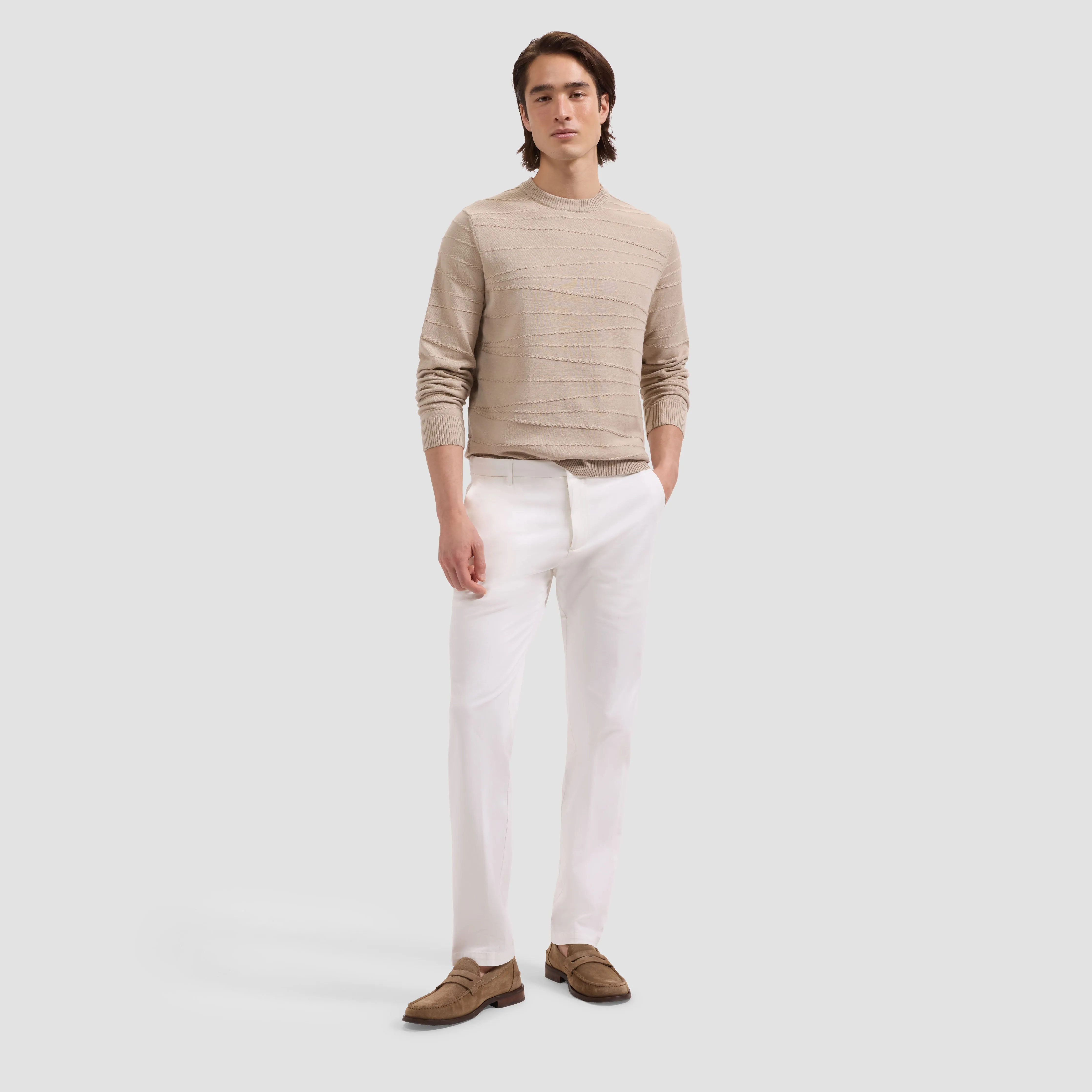 Chain-Link Crewneck Sweater sold by Bugatchi product image thumbnail 4