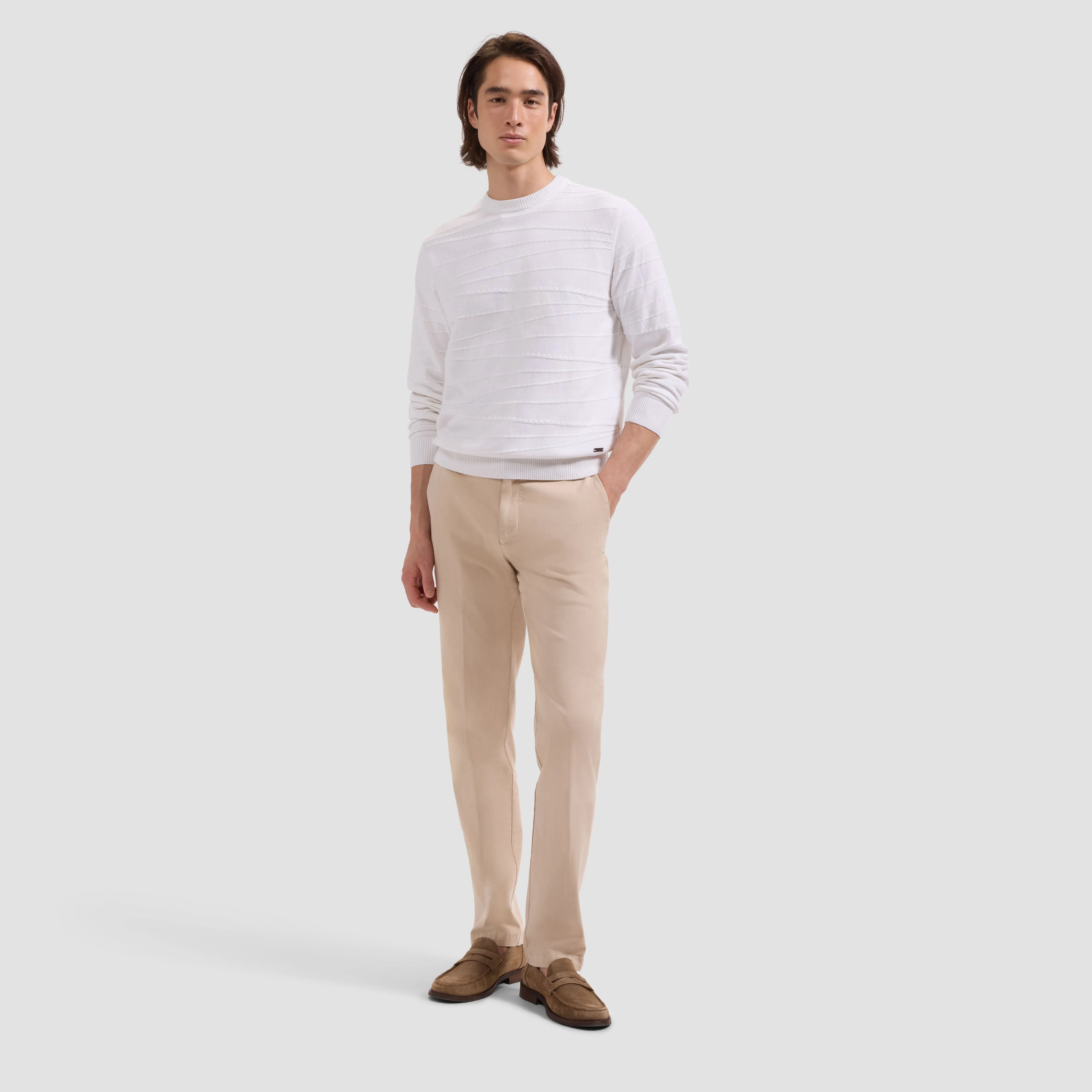 Chain-Link Crewneck Sweater sold by Bugatchi product image thumbnail 4