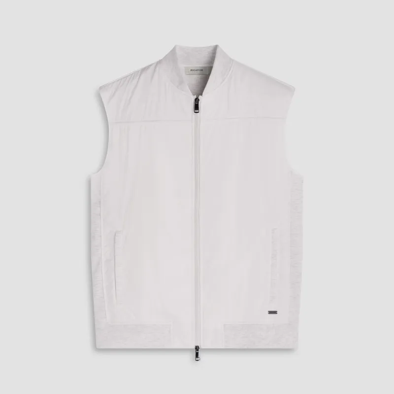 Soft Touch Hybrid Knit Vest sold by Bugatchi