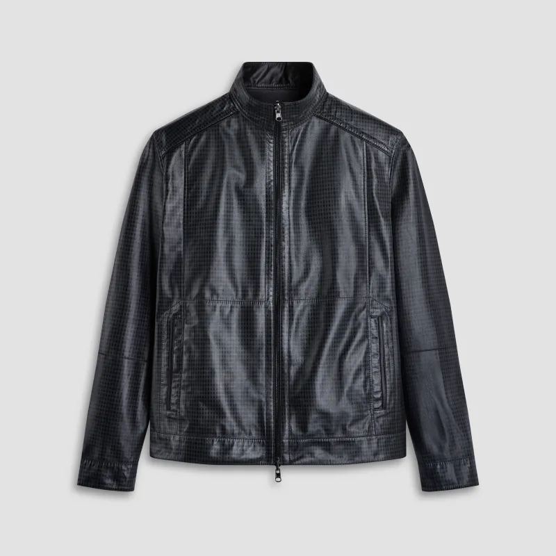 Reversible Leather Bomber Jacket sold by Bugatchi