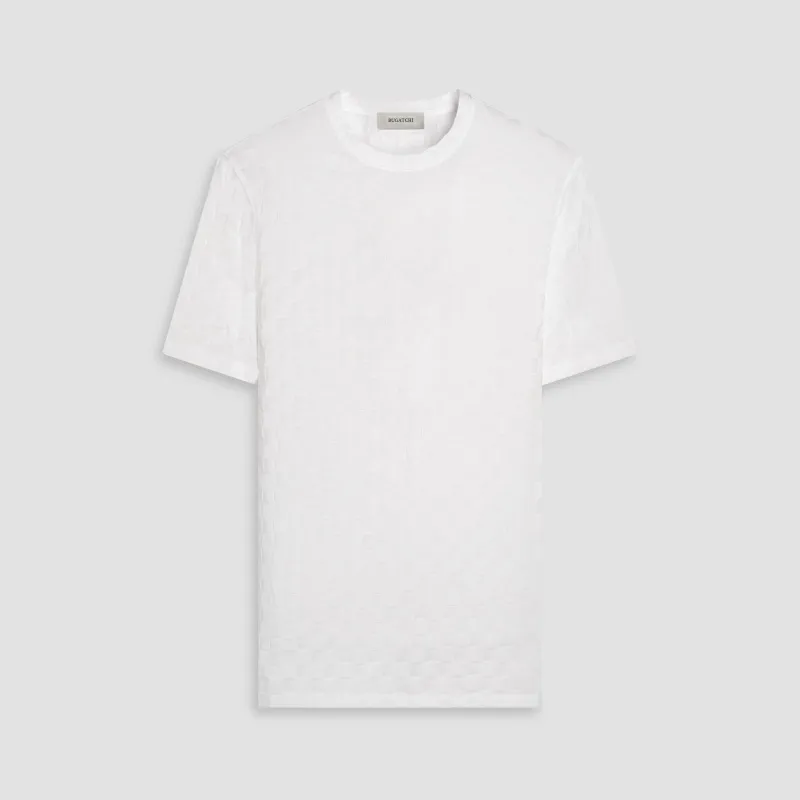 Checkboard Jacquard T-Shirt sold by Bugatchi