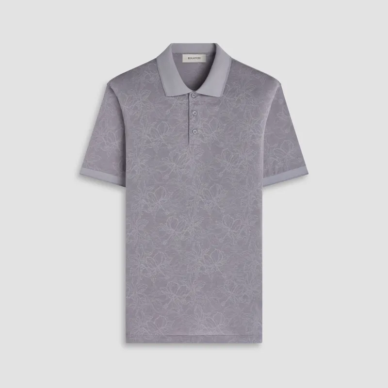 Performance Floral Three-Button Polo made by Bugatchi