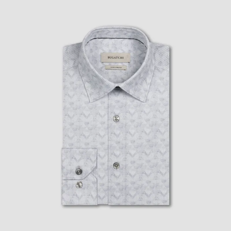 James OoohCotton Geometric Shirt sold by Bugatchi