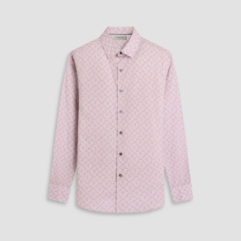 Julian Sketch Micro Floral Shirt sold by Bugatchi