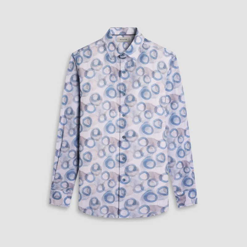 Julian Abstract Watercolor Ring Shirt sold by Bugatchi