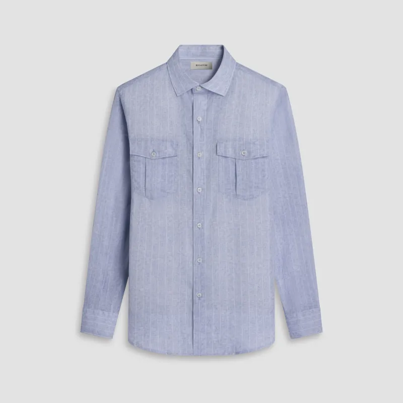 Jasper Tonal Stripe Shirt made by Bugatchi