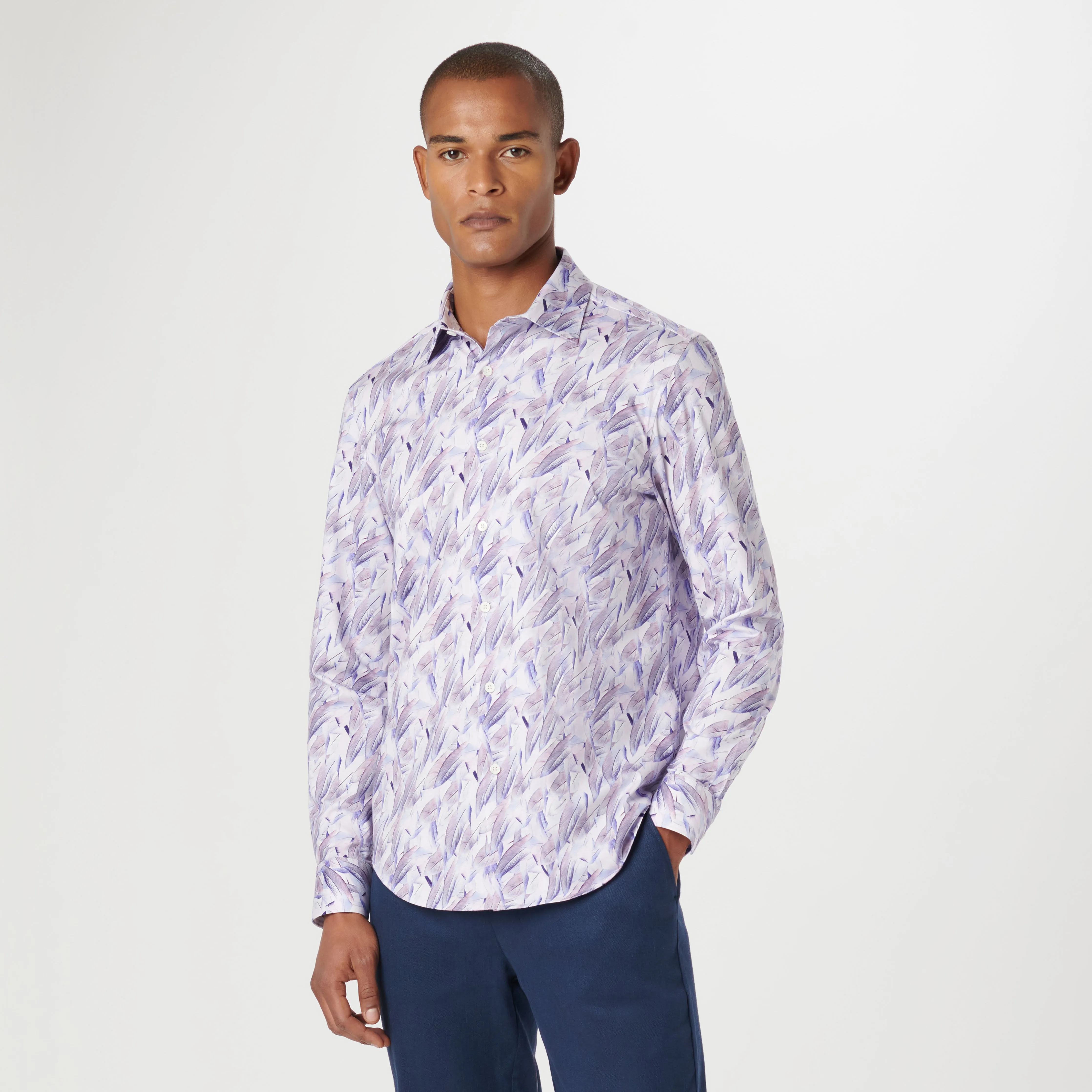 James Feathers OoohCotton Shirt sold by Bugatchi product image thumbnail 5
