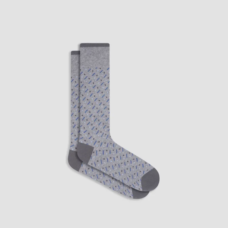 Geometric Mid-Calf Socks sold by Bugatchi