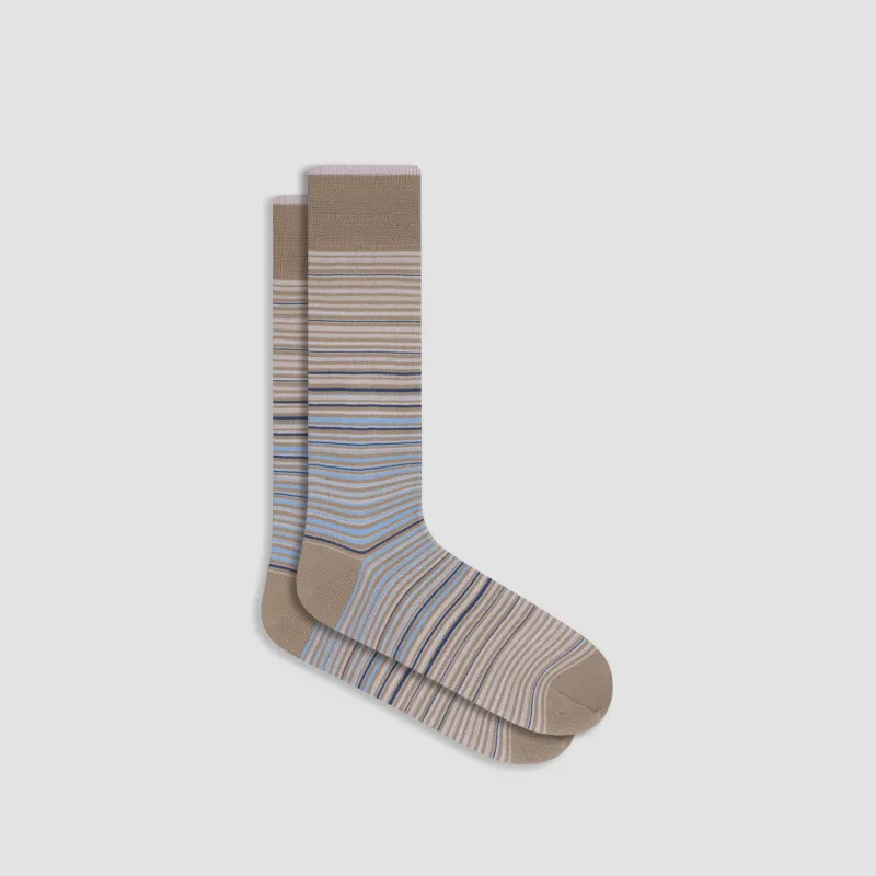 Striped Mid-Calf Socks sold by Bugatchi