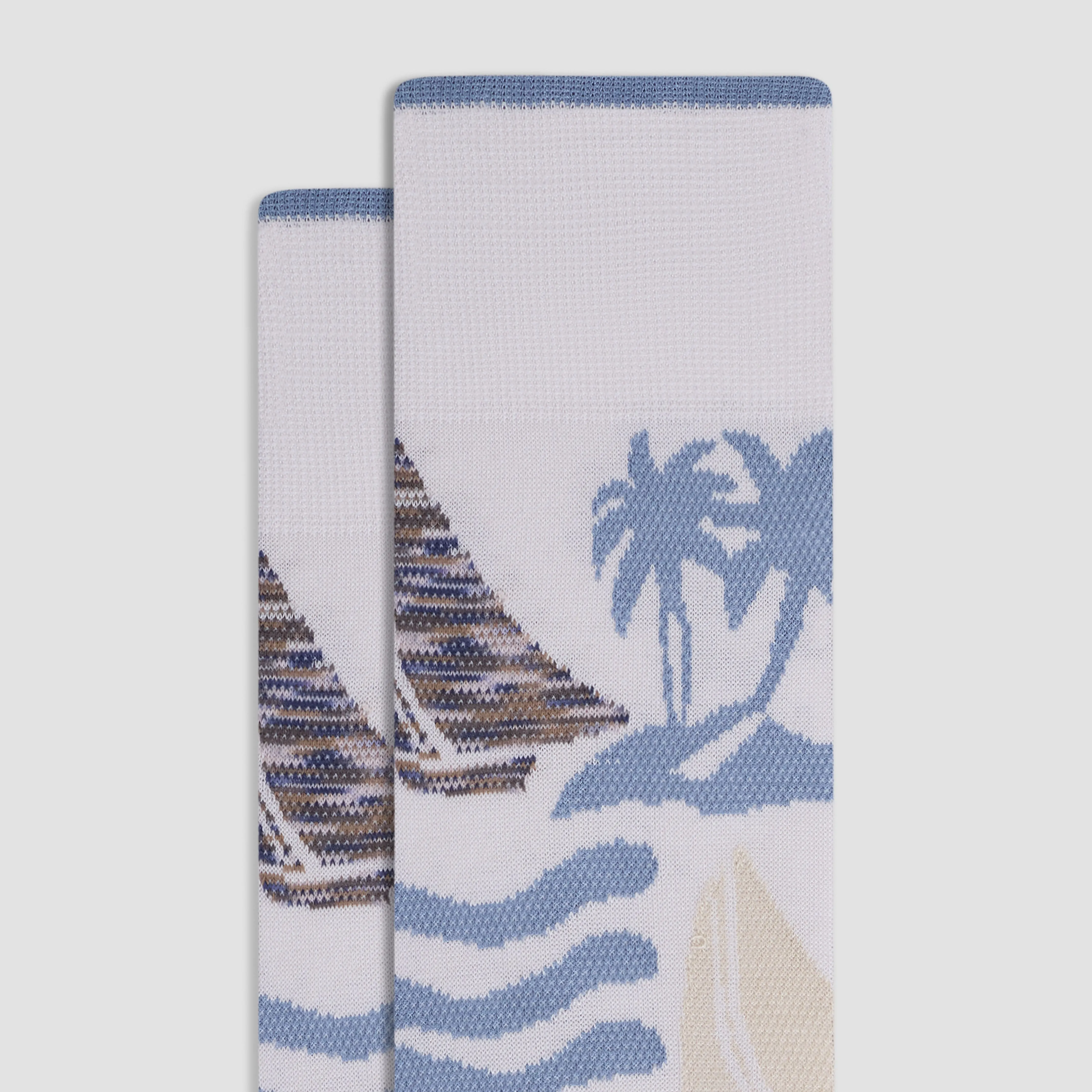 Tropical Scene Mid-Calf Socks sold by Bugatchi product image thumbnail 2