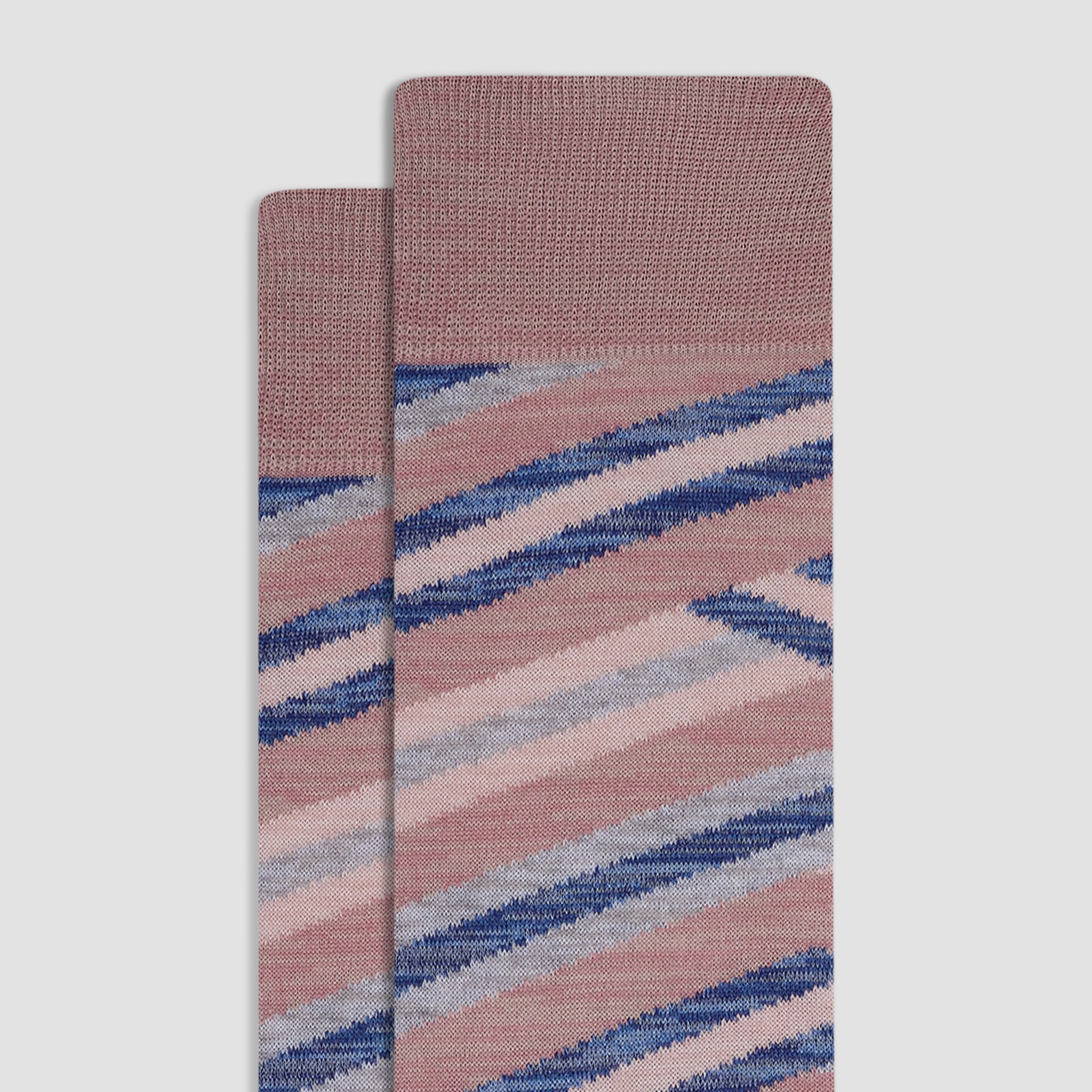 Abstract Stripe Mid-Calf Socks sold by Bugatchi product image thumbnail 2