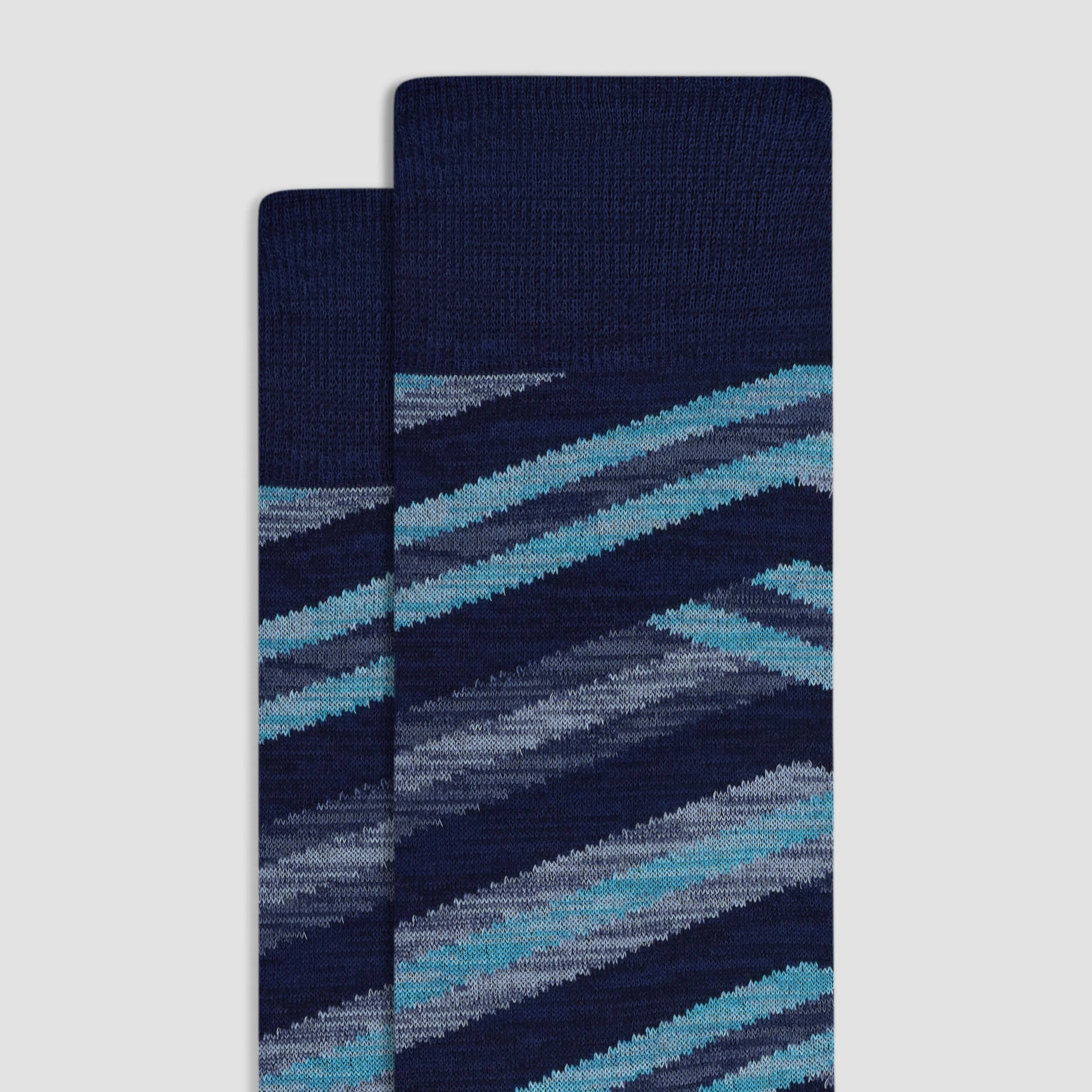 Abstract Stripe Mid-Calf Socks sold by Bugatchi product image thumbnail 2