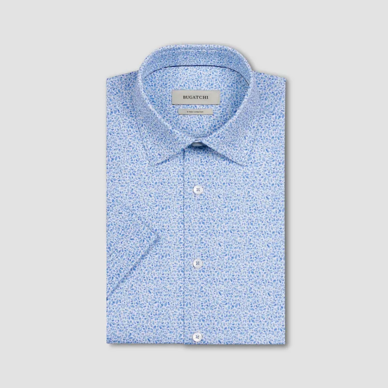 Miles OoohCotton Abstract Floral Short-Sleeve Shirt sold by Bugatchi