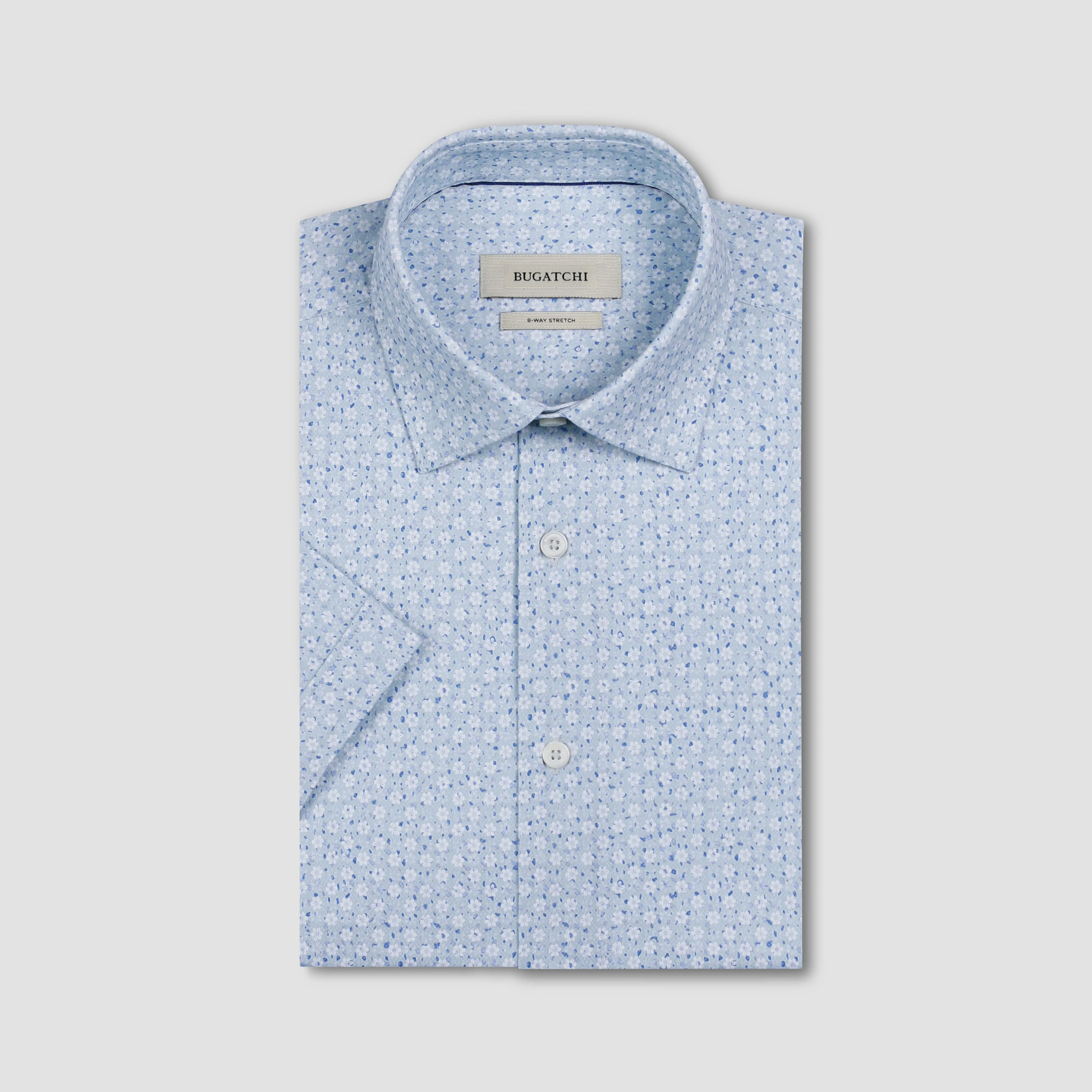 Miles OoohCotton Floral Short-Sleeve Shirt sold by Bugatchi