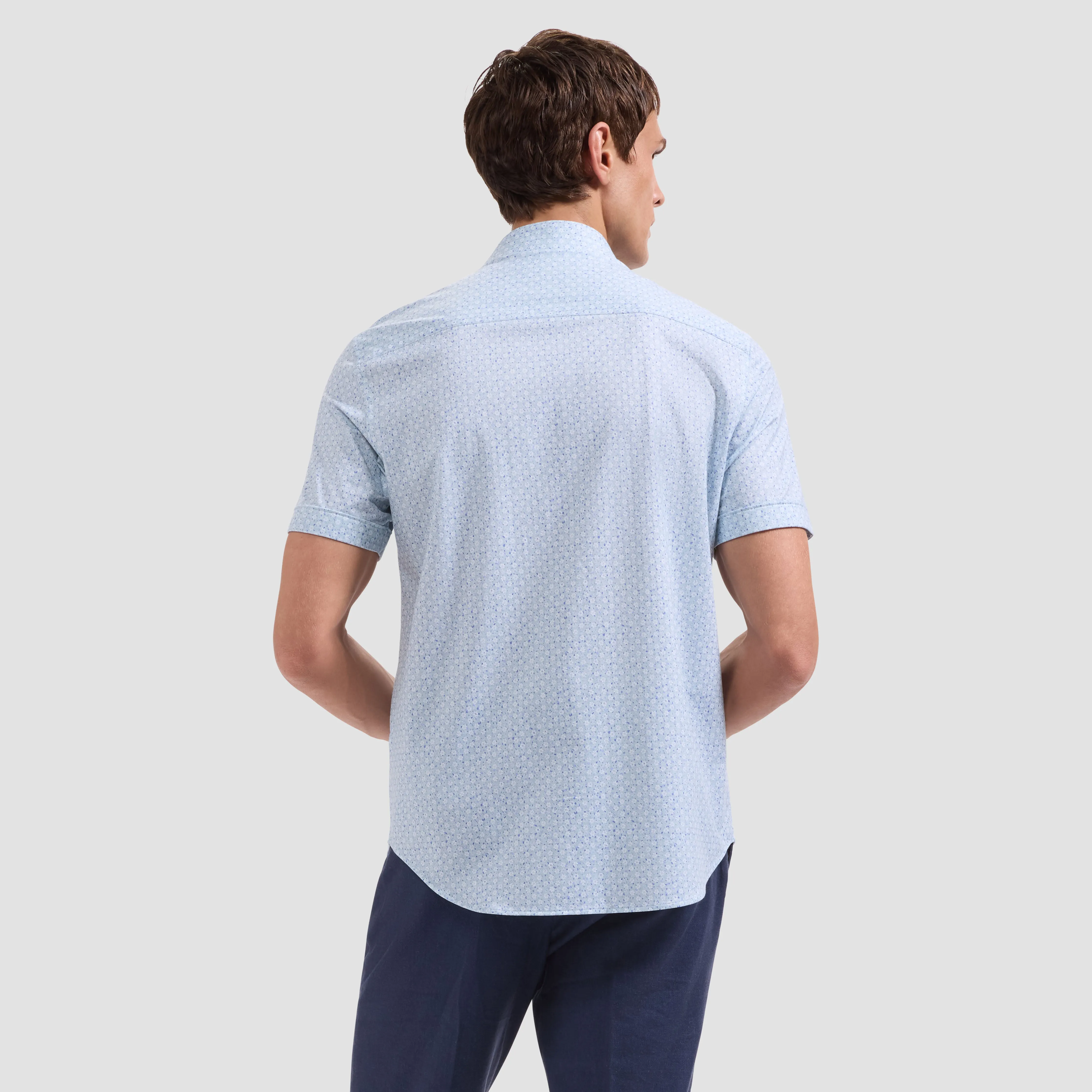 Miles OoohCotton Floral Short-Sleeve Shirt sold by Bugatchi product image thumbnail 3