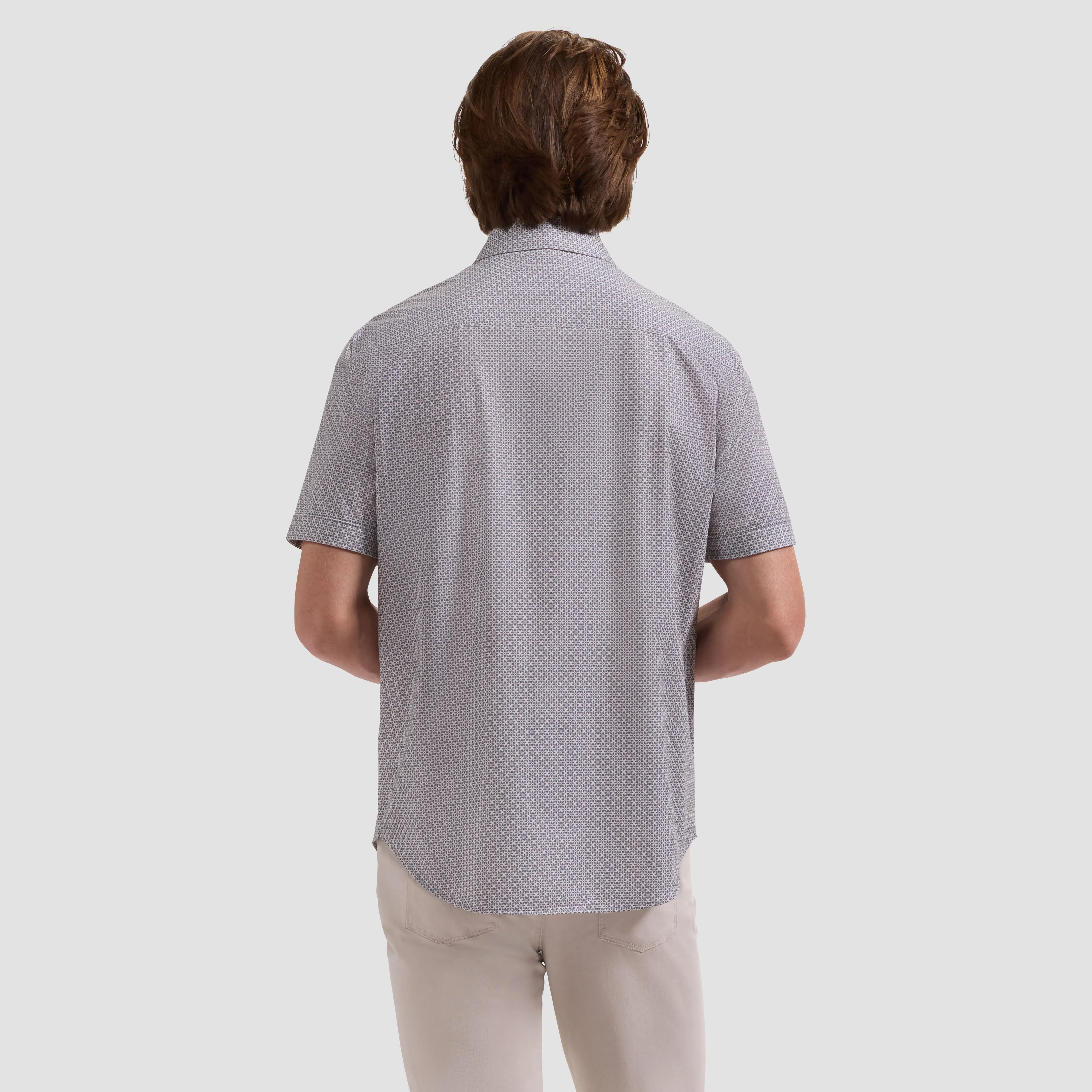 Miles OoohCotton Mosaic Short-Sleeve Shirt sold by Bugatchi product image thumbnail 3