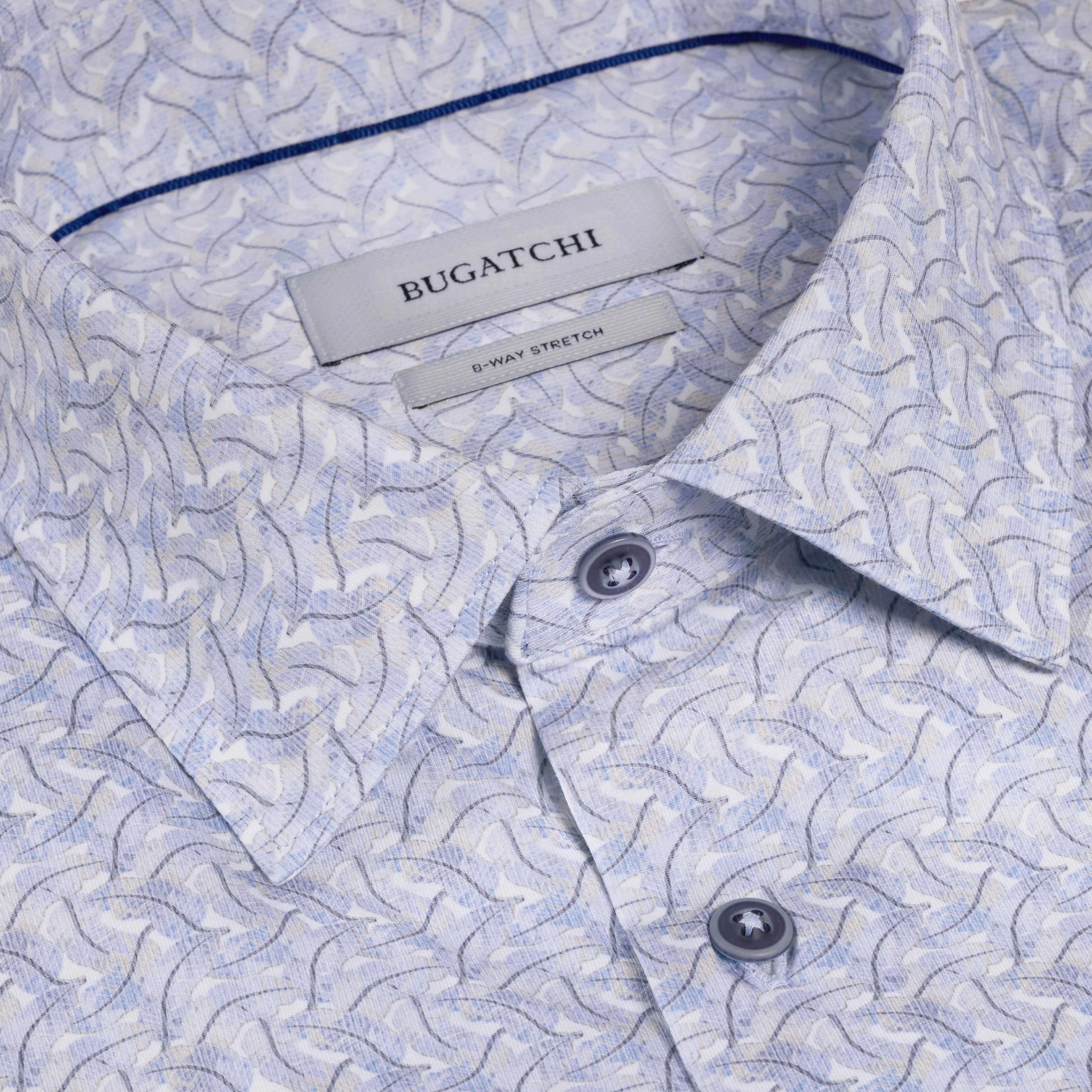 Milo OoohCotton Leaf Print Short-Sleeve Shirt sold by Bugatchi product image thumbnail 5