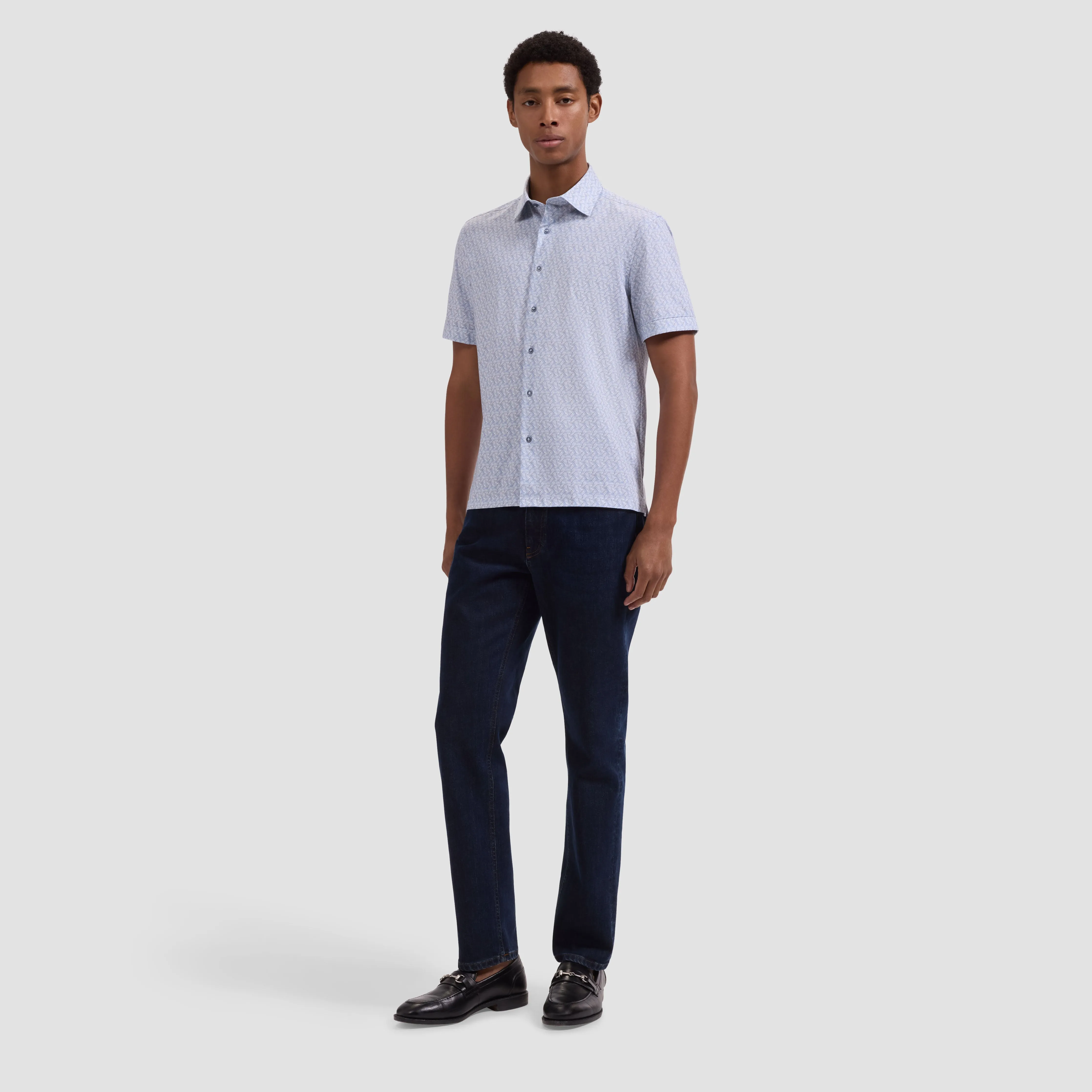 Milo OoohCotton Leaf Print Short-Sleeve Shirt sold by Bugatchi product image thumbnail 4