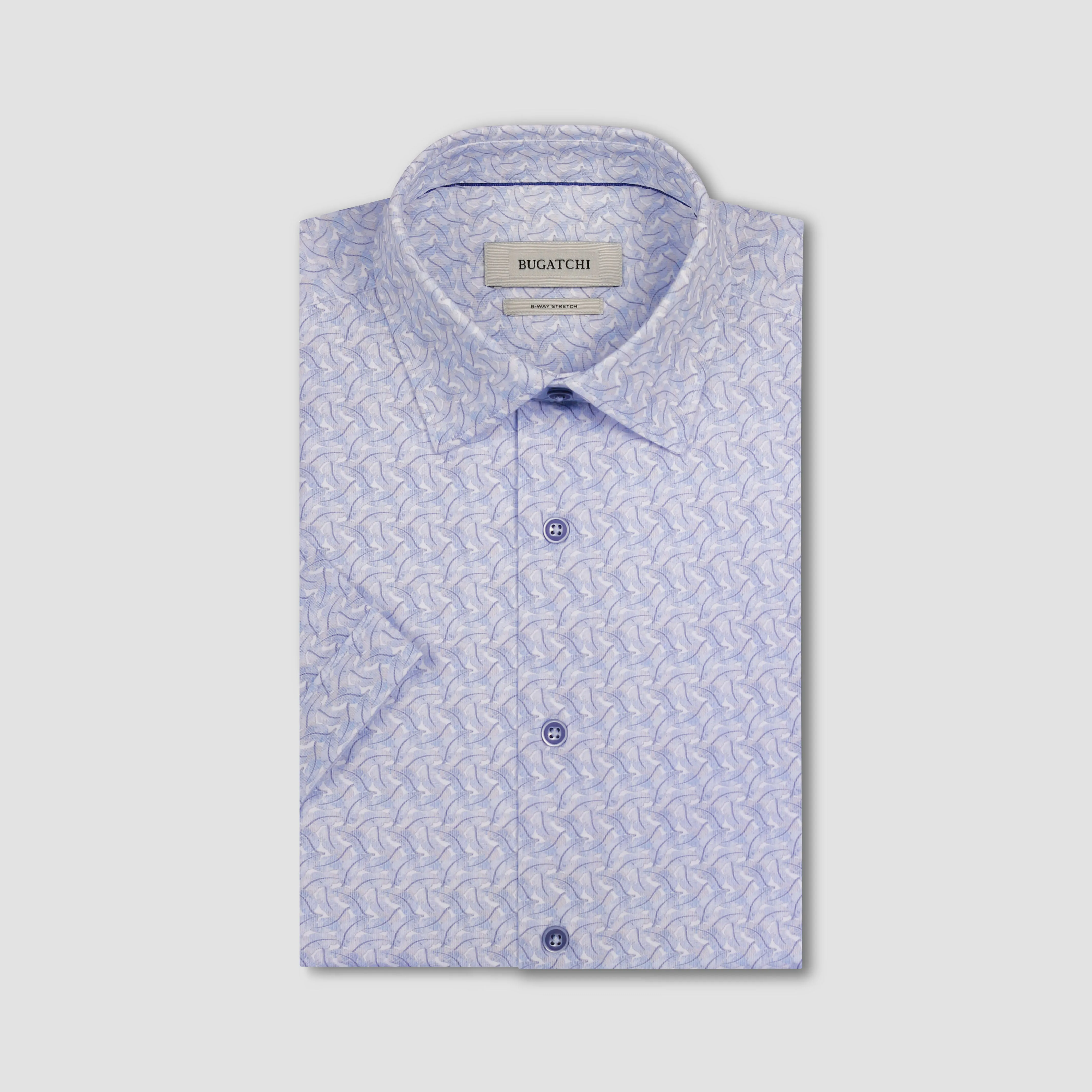 Milo OoohCotton Leaf Print Short-Sleeve Shirt sold by Bugatchi