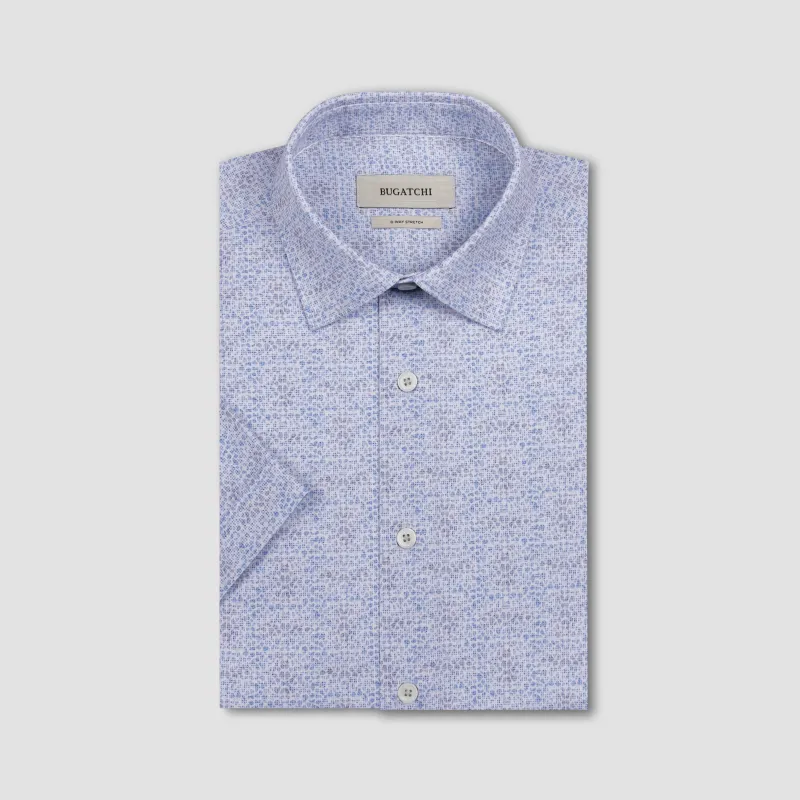 Miles OoohCotton Mini Abstract Short-Sleeve Shirt made by Bugatchi
