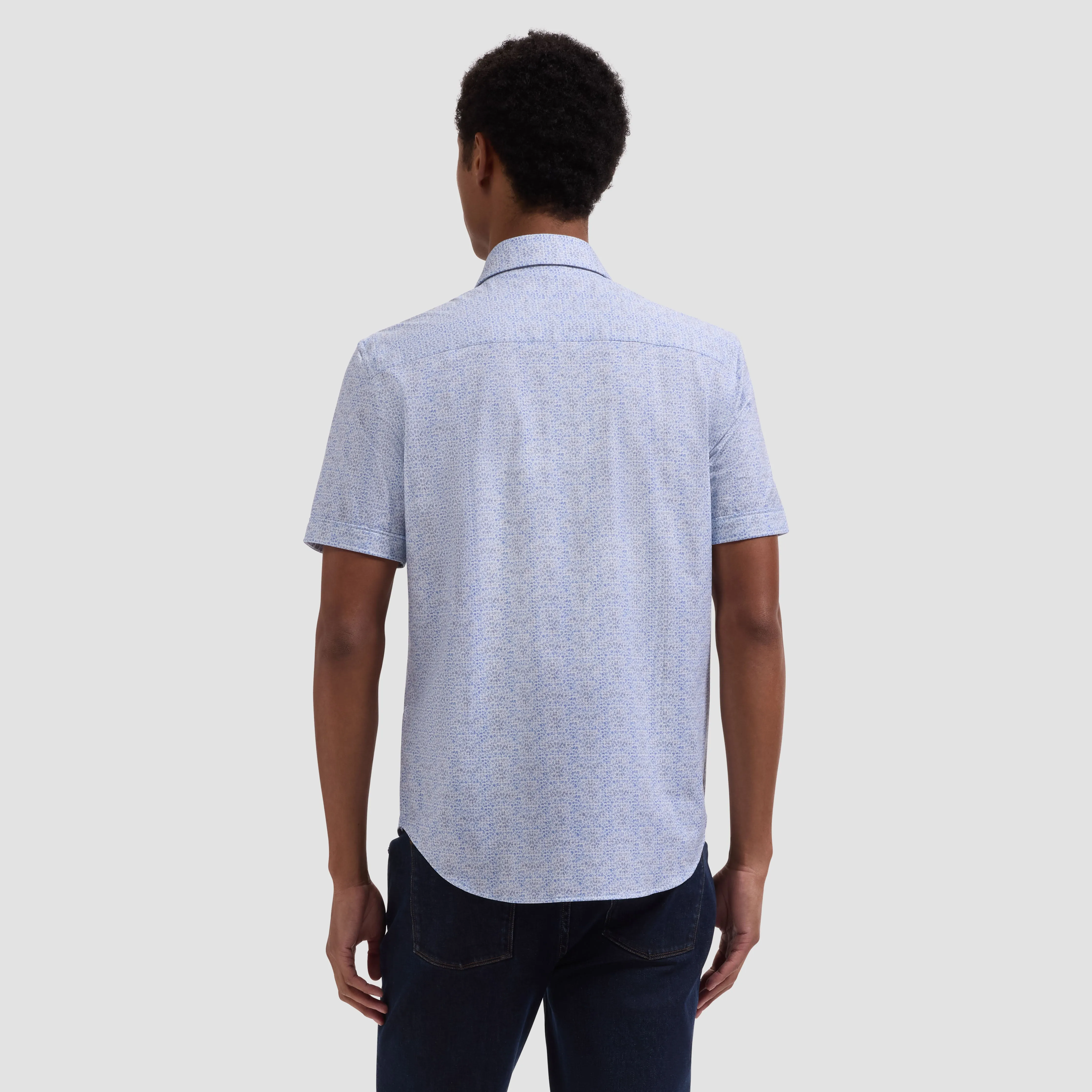 Miles OoohCotton Mini Abstract Short-Sleeve Shirt sold by Bugatchi product image thumbnail 3