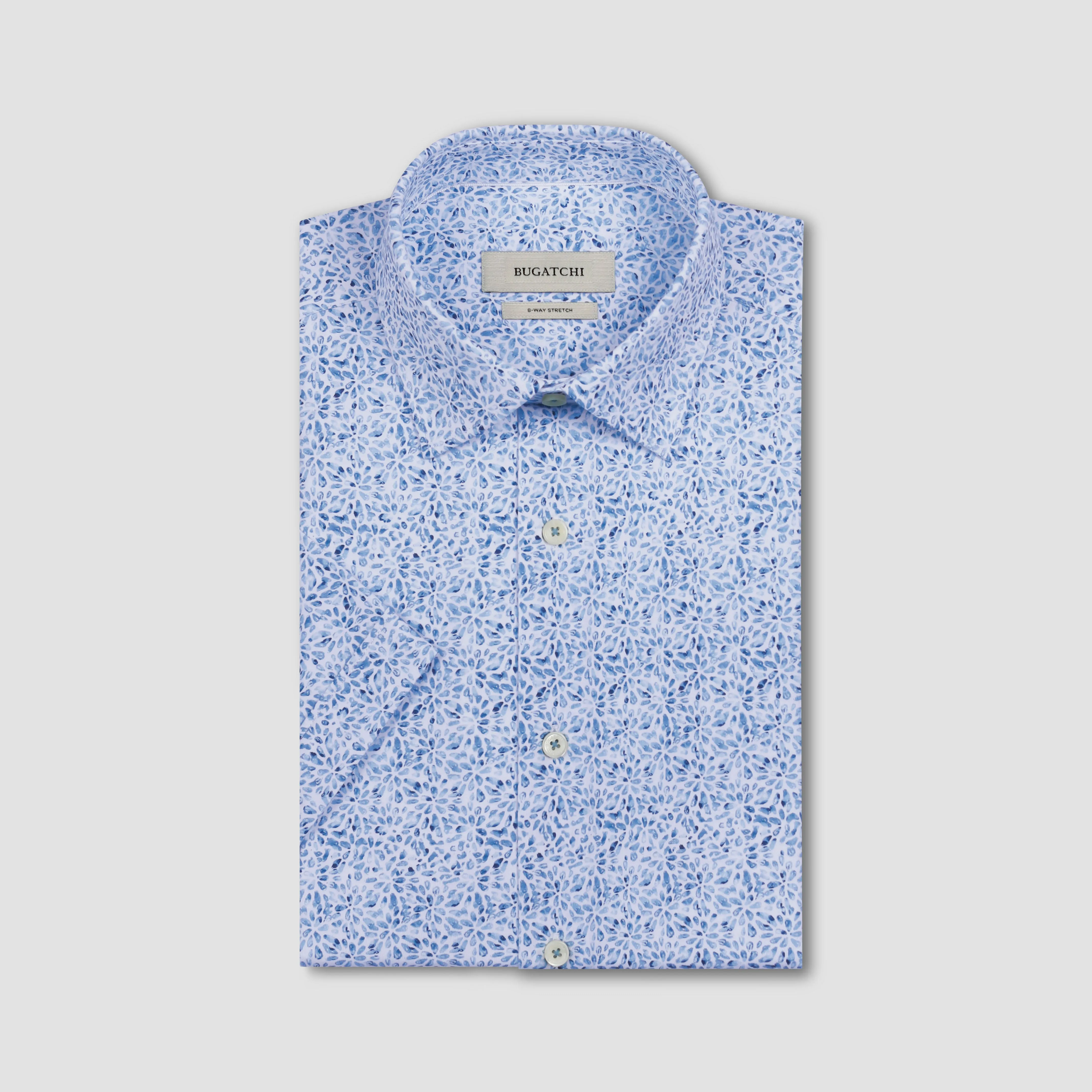 Miles OoohCotton Floral Short-Sleeve Shirt sold by Bugatchi