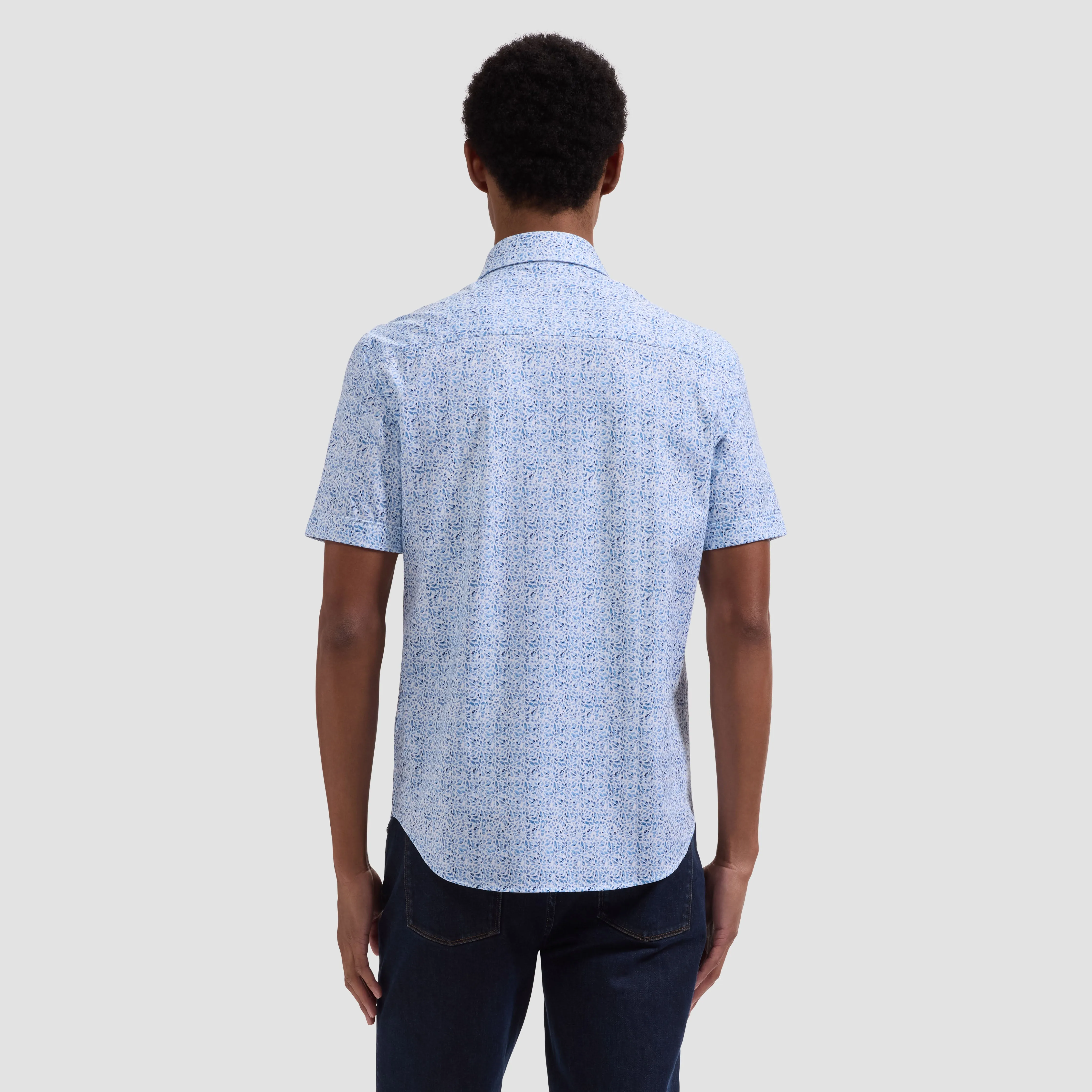Miles OoohCotton Floral Short-Sleeve Shirt sold by Bugatchi product image thumbnail 3