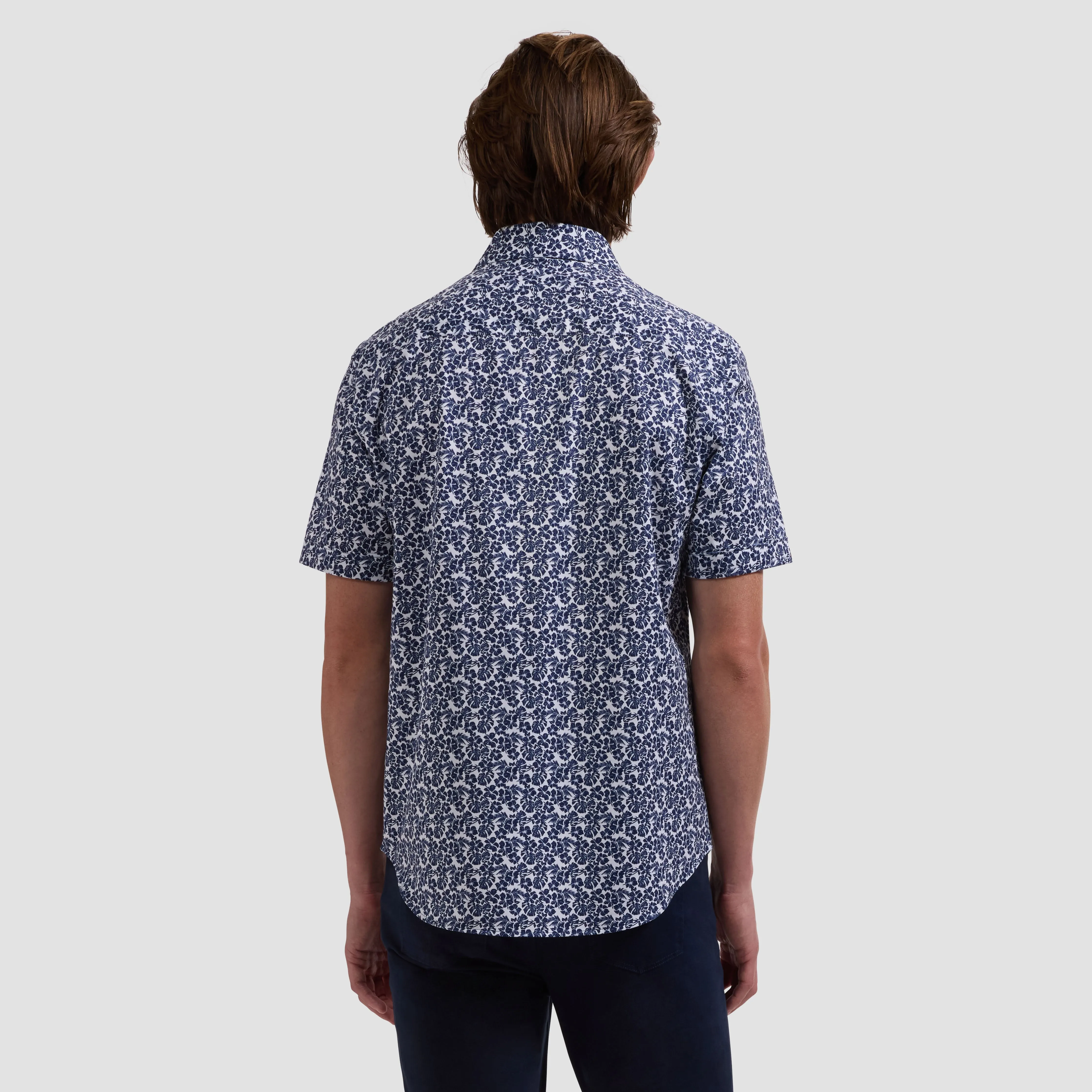 Miles OoohCotton Floral Short-Sleeve Shirt sold by Bugatchi product image thumbnail 3