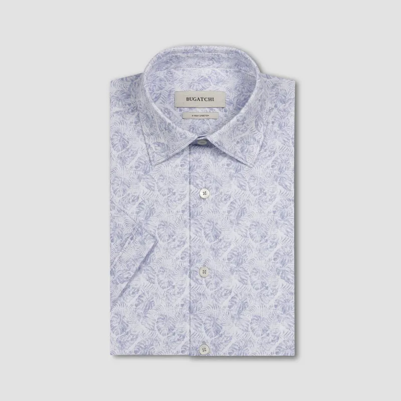 Miles OoohCotton Leaf Print Short-Sleeve Shirt sold by Bugatchi