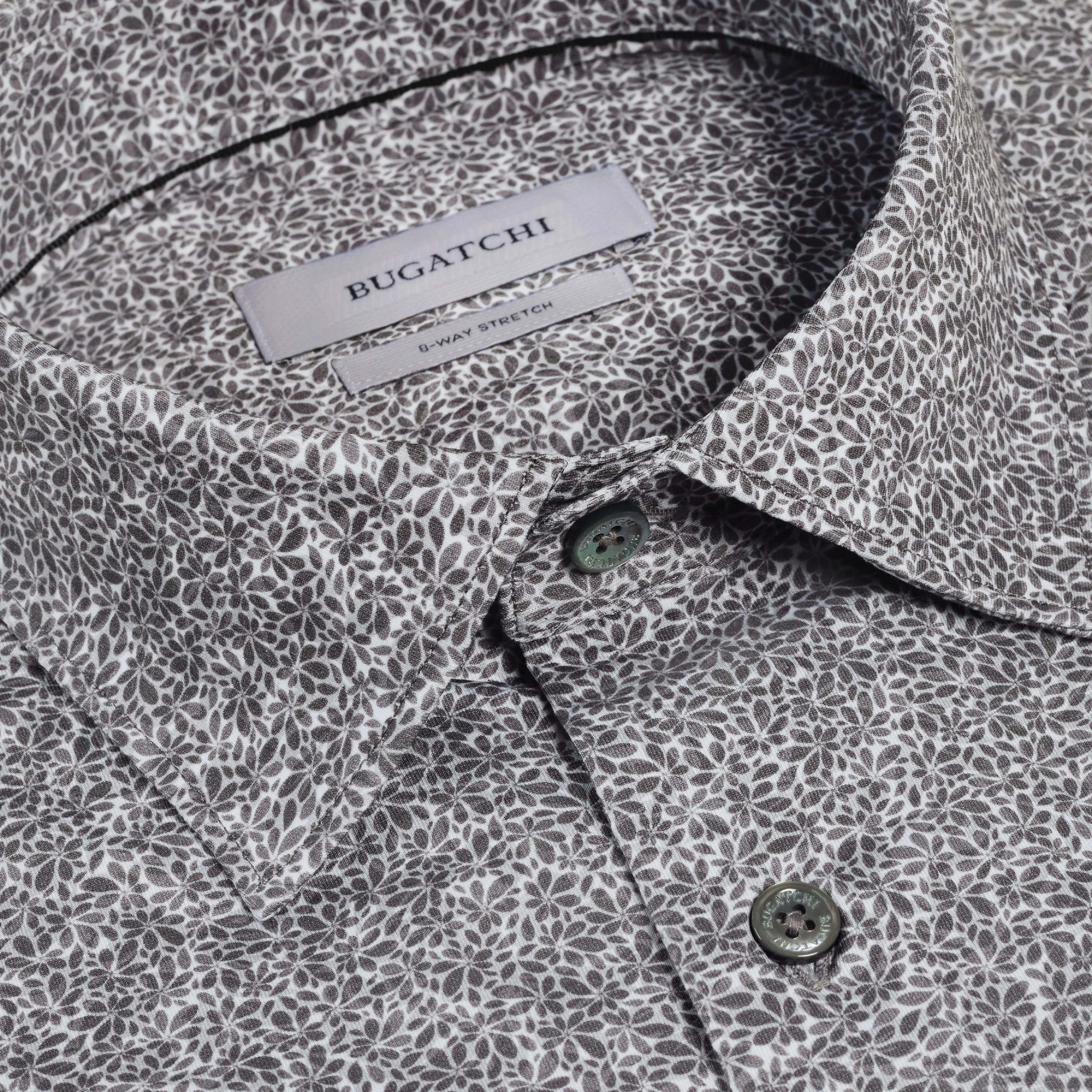 Miles OoohCotton Floral Short-Sleeve Shirt sold by Bugatchi product image thumbnail 5