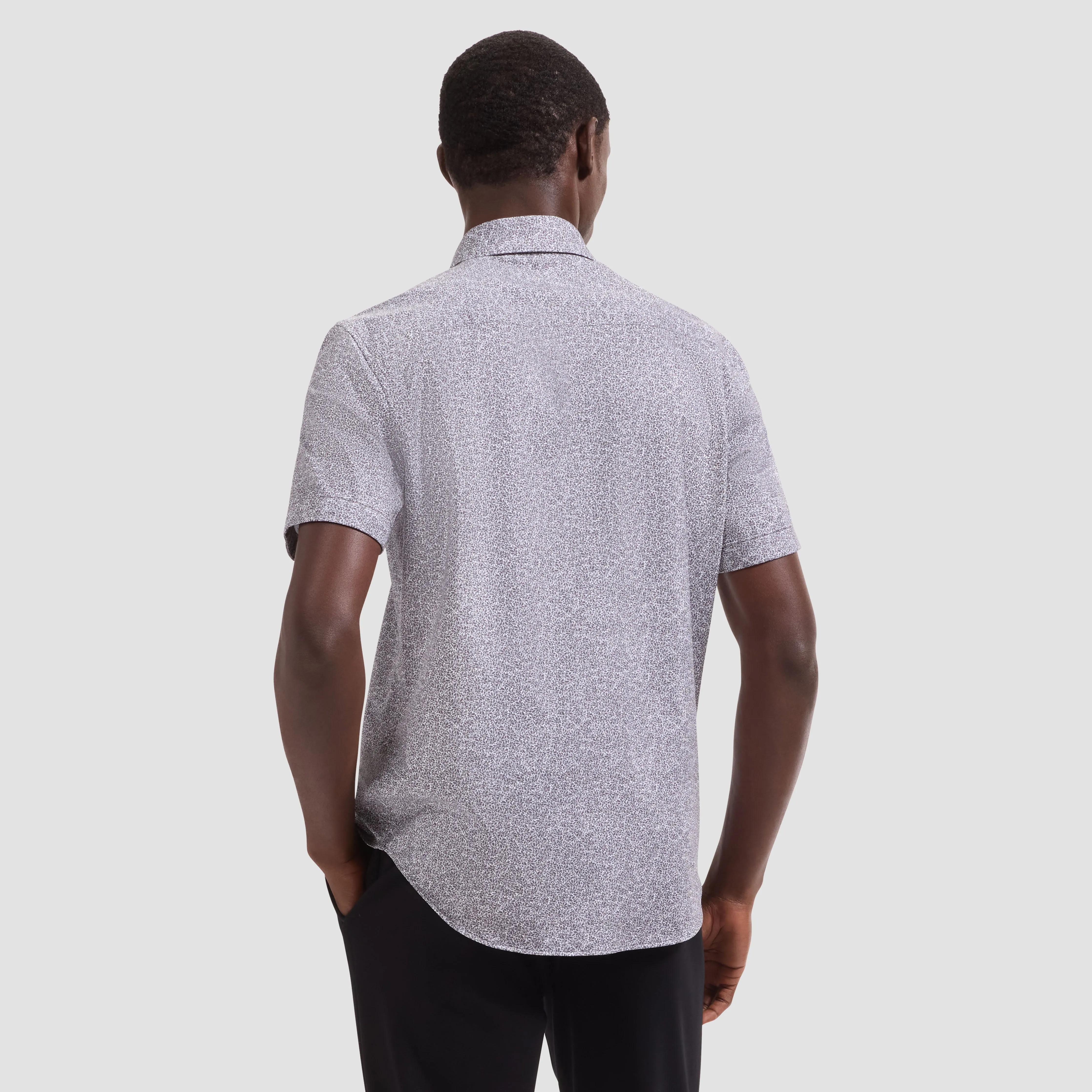 Miles OoohCotton Floral Short-Sleeve Shirt sold by Bugatchi product image thumbnail 3