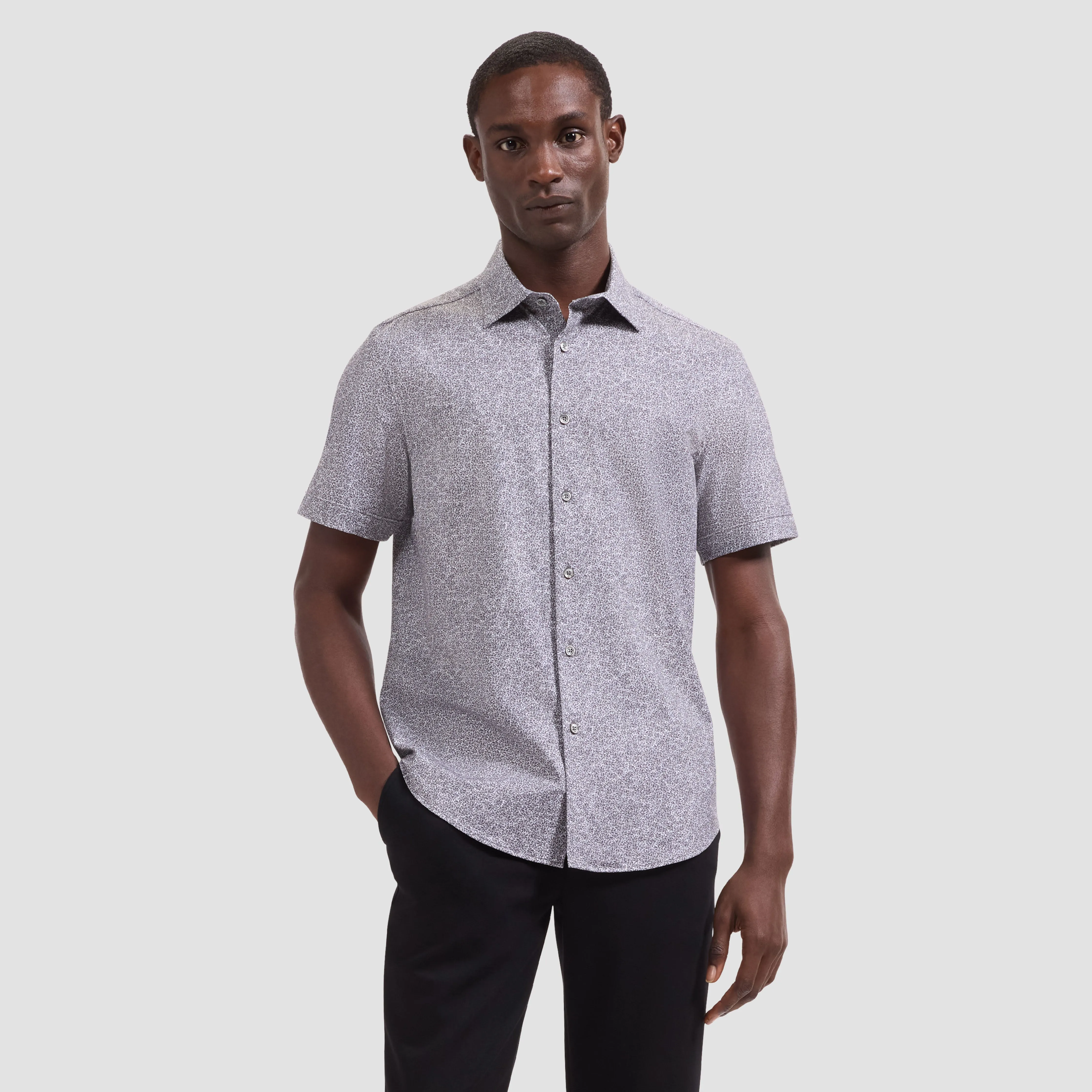 Miles OoohCotton Floral Short-Sleeve Shirt sold by Bugatchi product image thumbnail 2