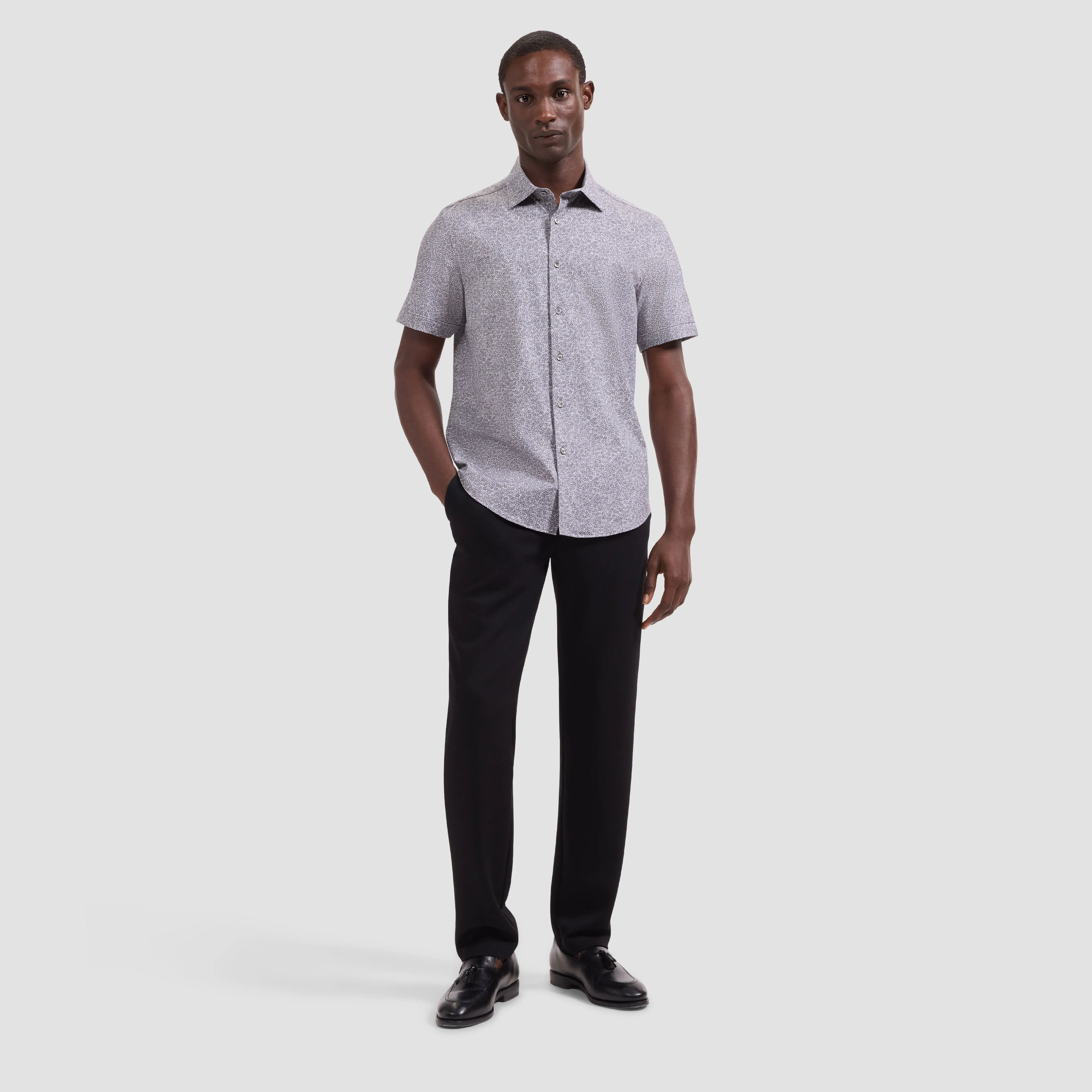 Miles OoohCotton Floral Short-Sleeve Shirt sold by Bugatchi product image thumbnail 4