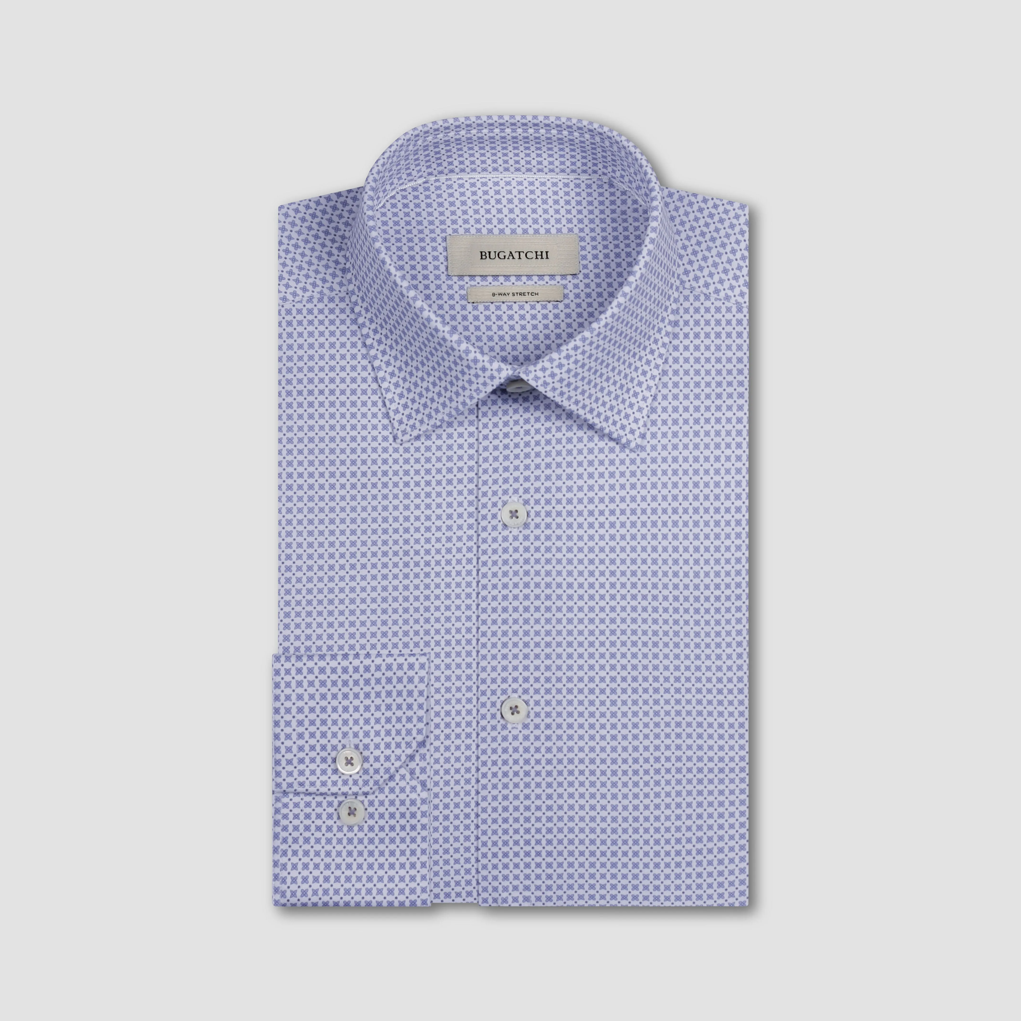 James OoohCotton Geometric Shirt sold by Bugatchi