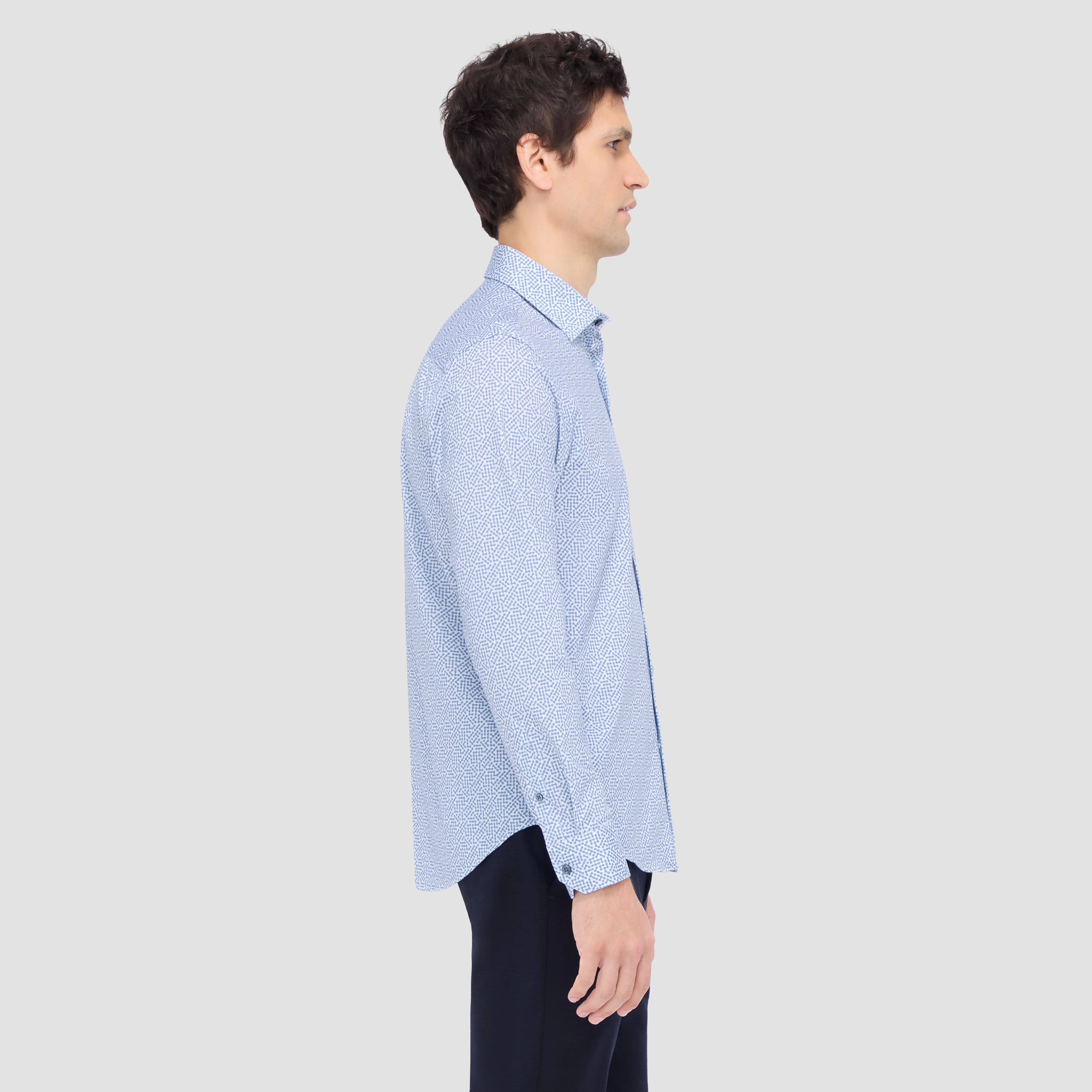James Geometric OoohCotton Shirt sold by Bugatchi product image thumbnail 3