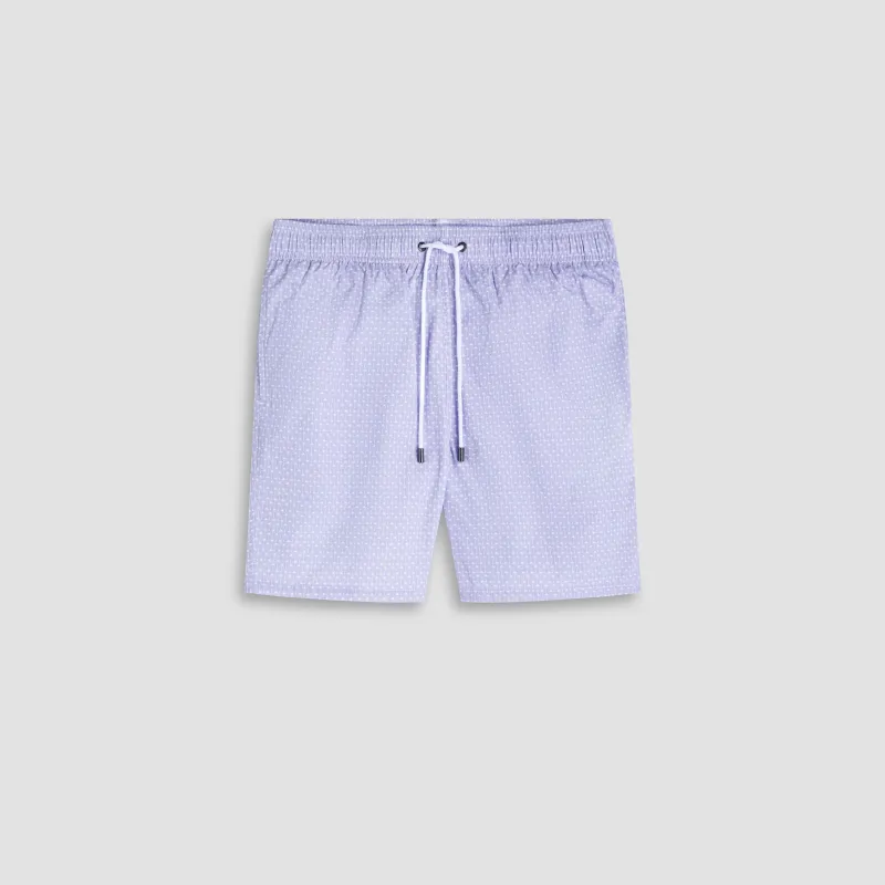 Kai Mid-Length Palm Tree Swim Trunks made by Bugatchi